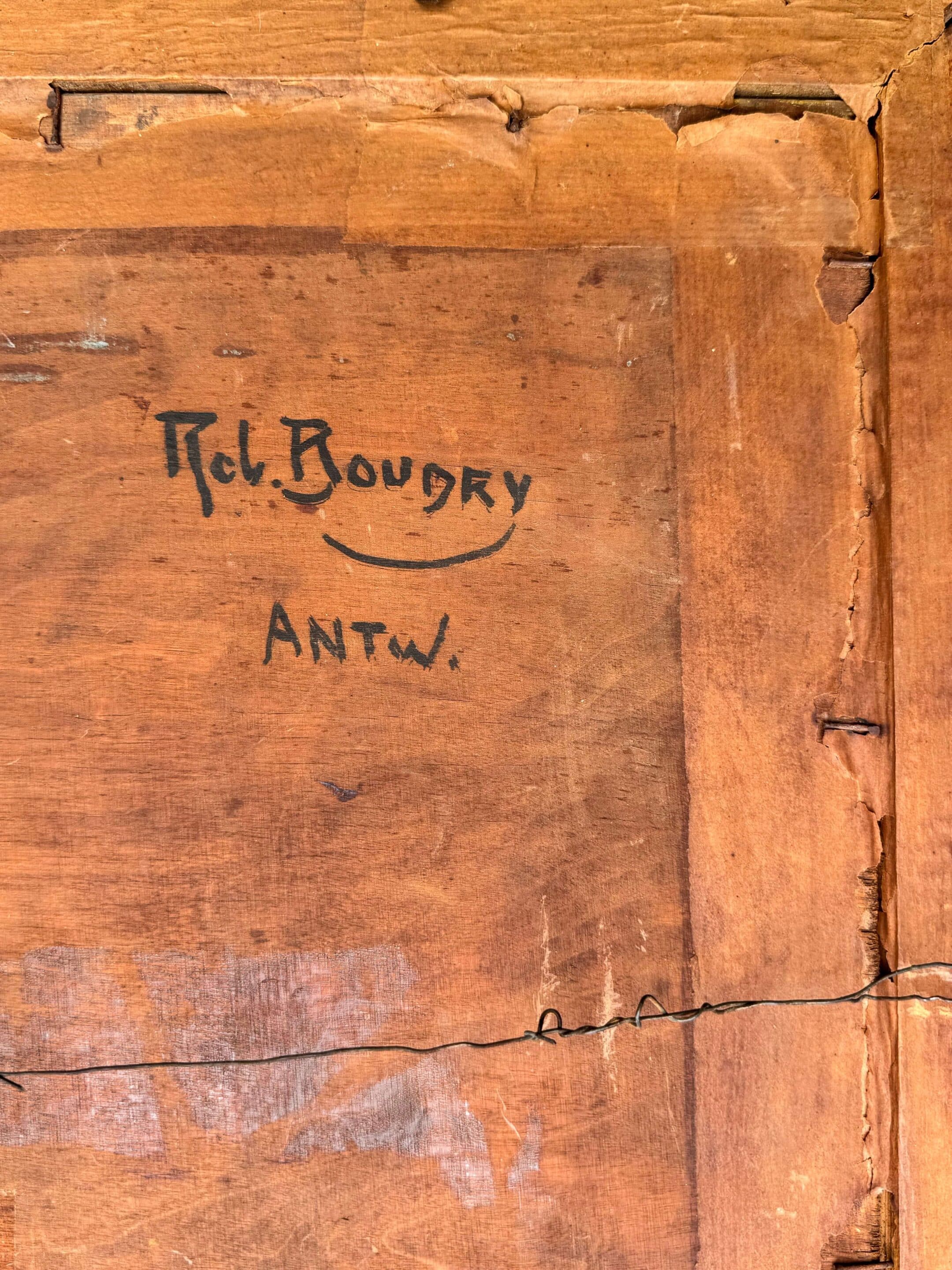Tableau signé Robert Boudry