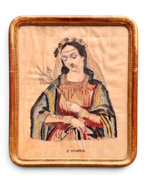 Broderie religieuse XIXeme