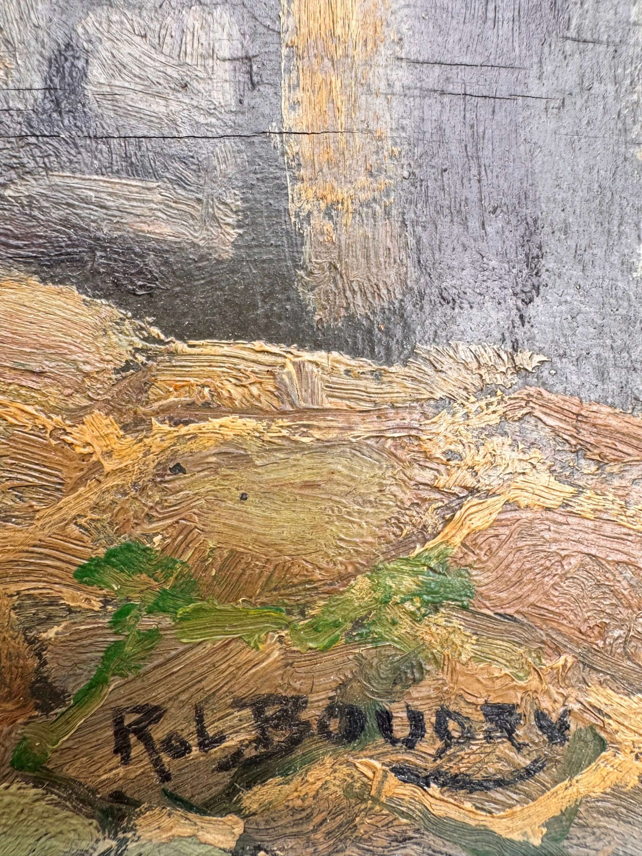 Tableau signé Robert Boudry