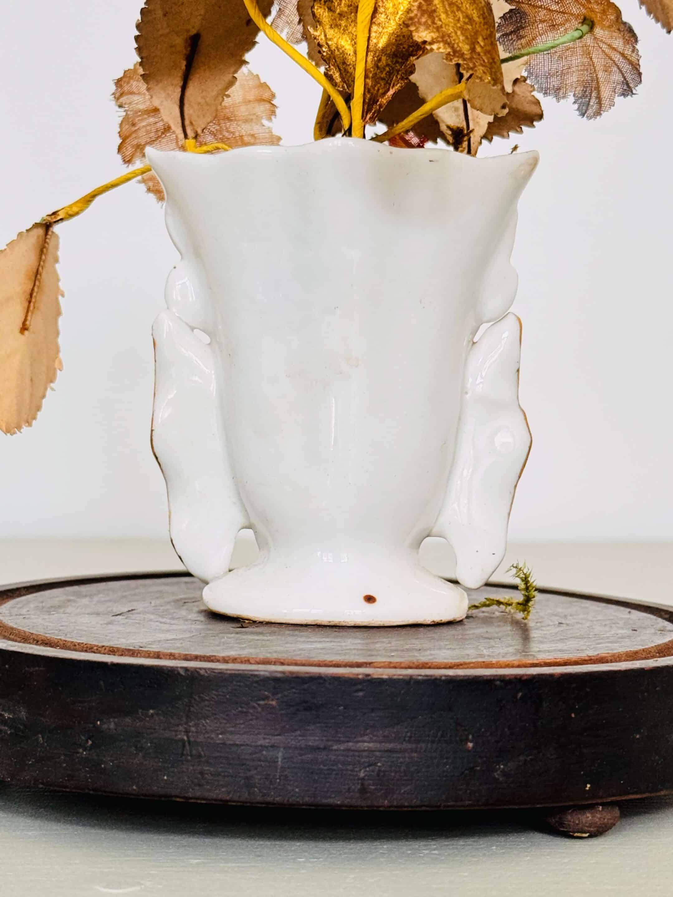 Vase de mariée sous globe XIXème
