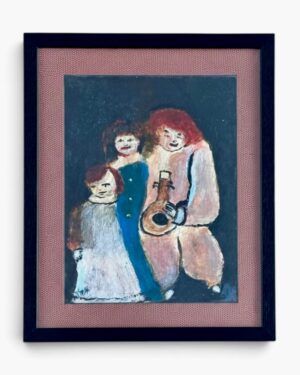 Portrait de trois enfants, Yves Motti (XXème siècle)