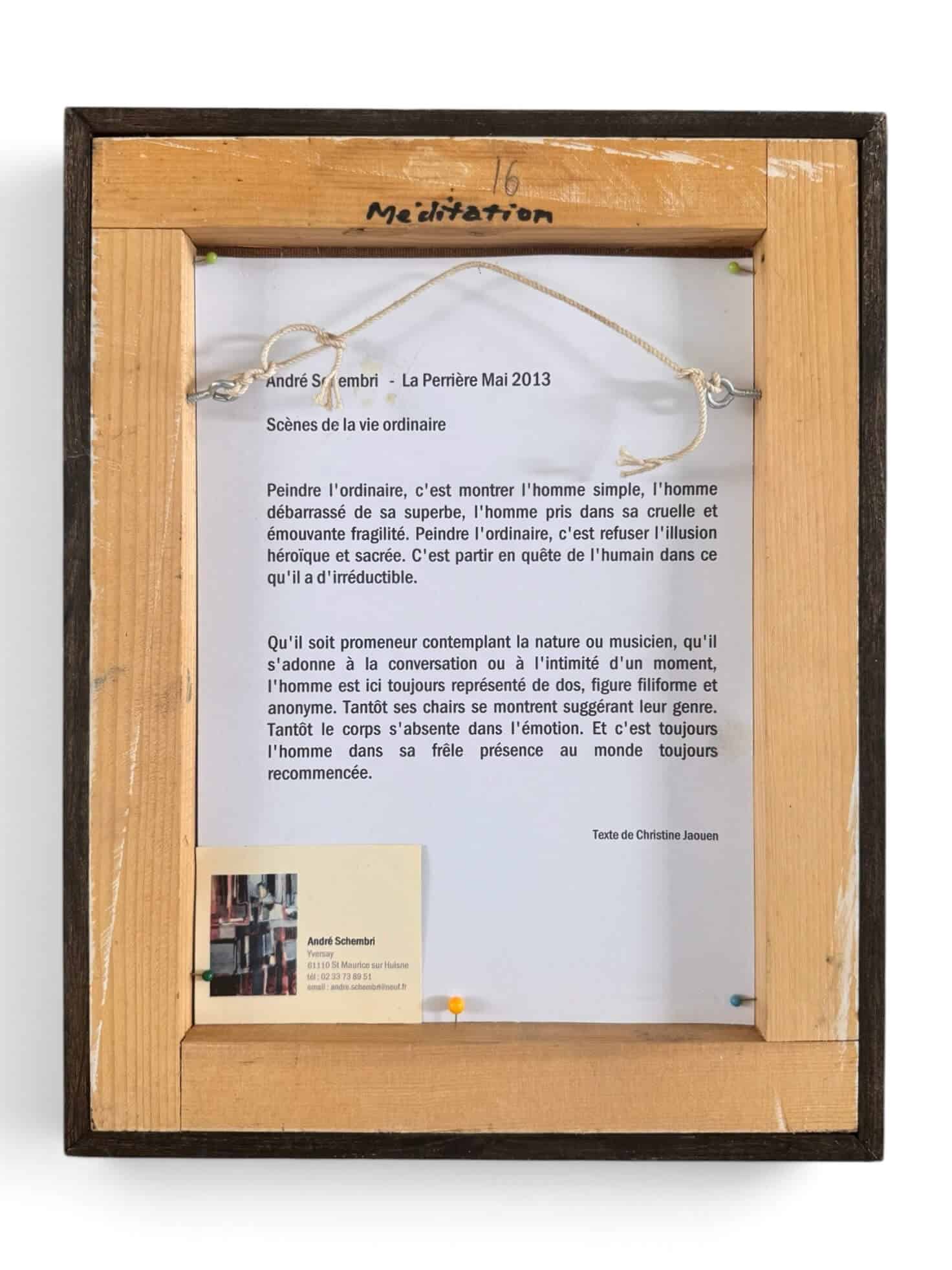 André Schembri "Méditation"