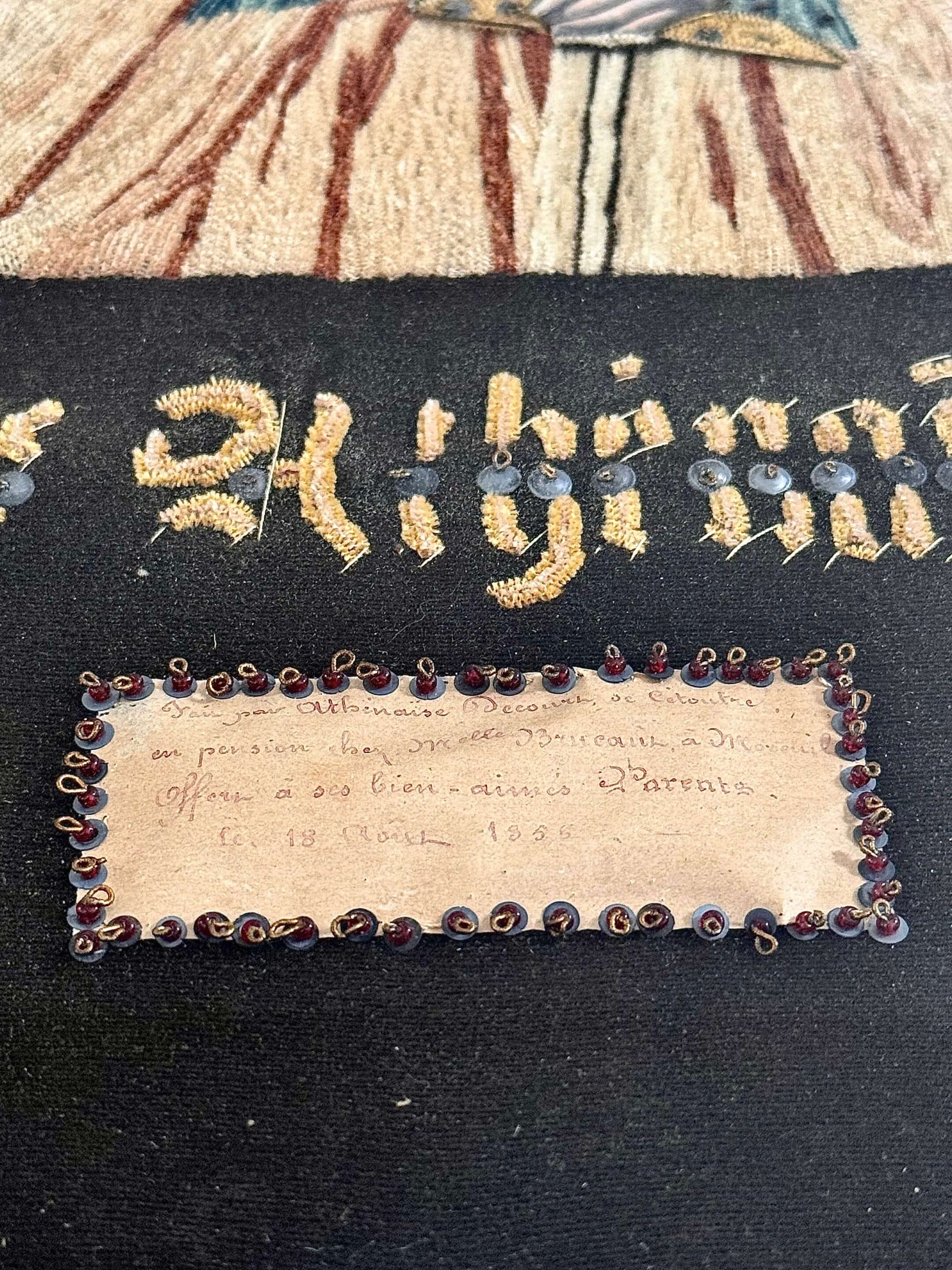 Broderie religieuse XIXème