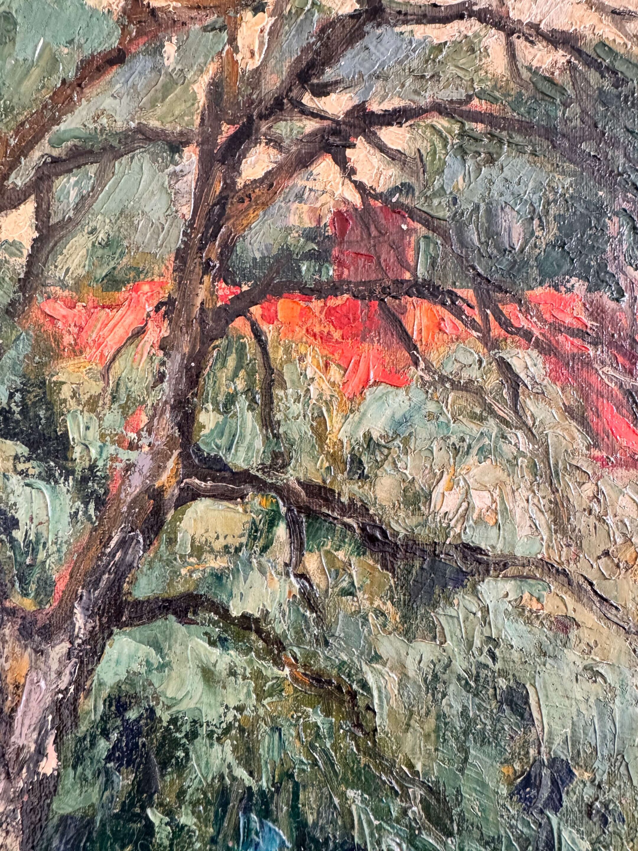 Auguste Gribouval, maisons en bordure de rivière