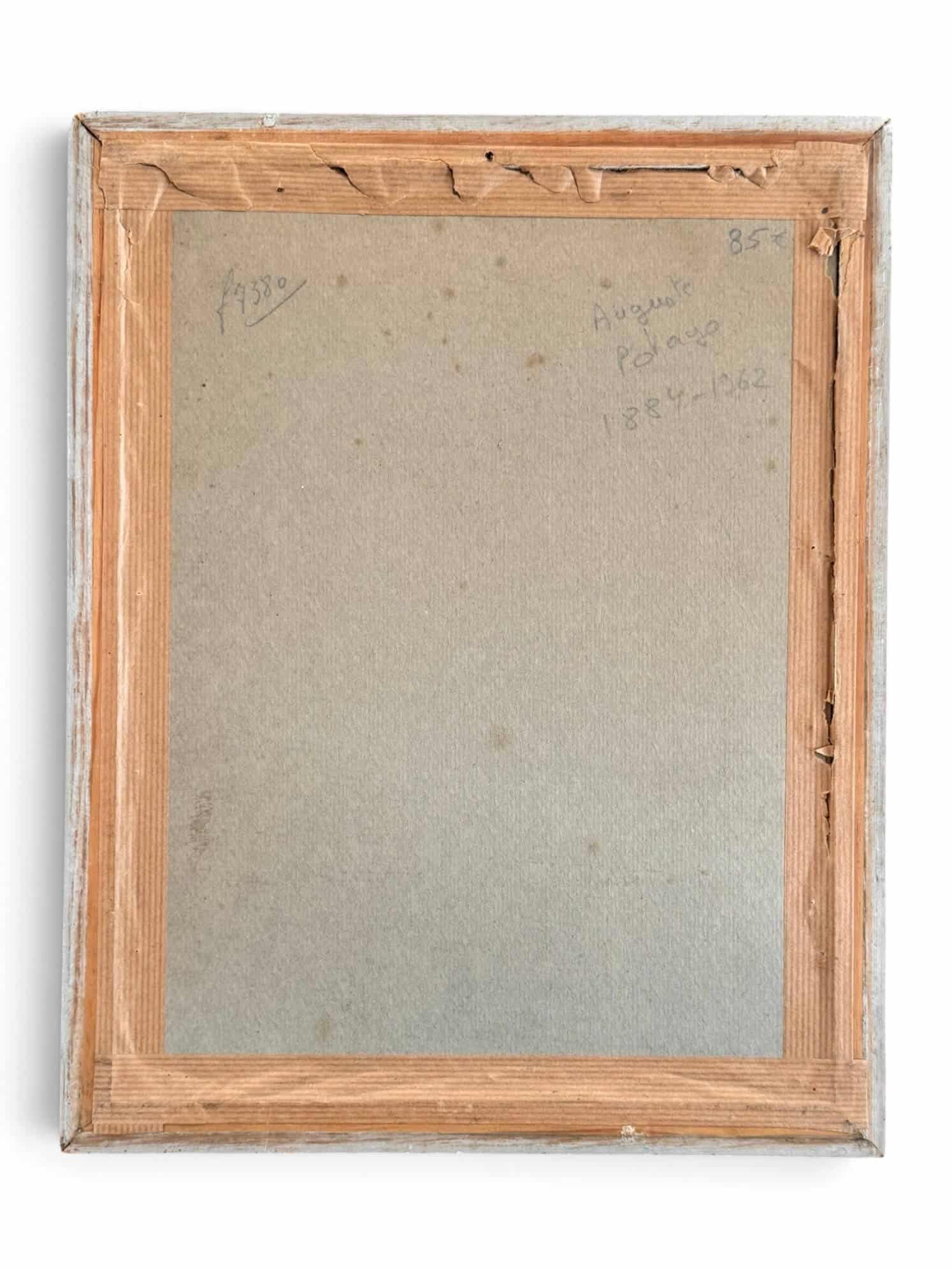 Aquarelle originale signée Auguste Potage (XXème)