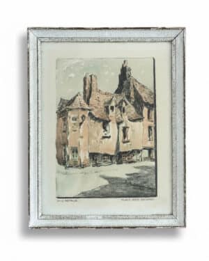 Aquarelle originale signée Auguste Potage (XXème)
