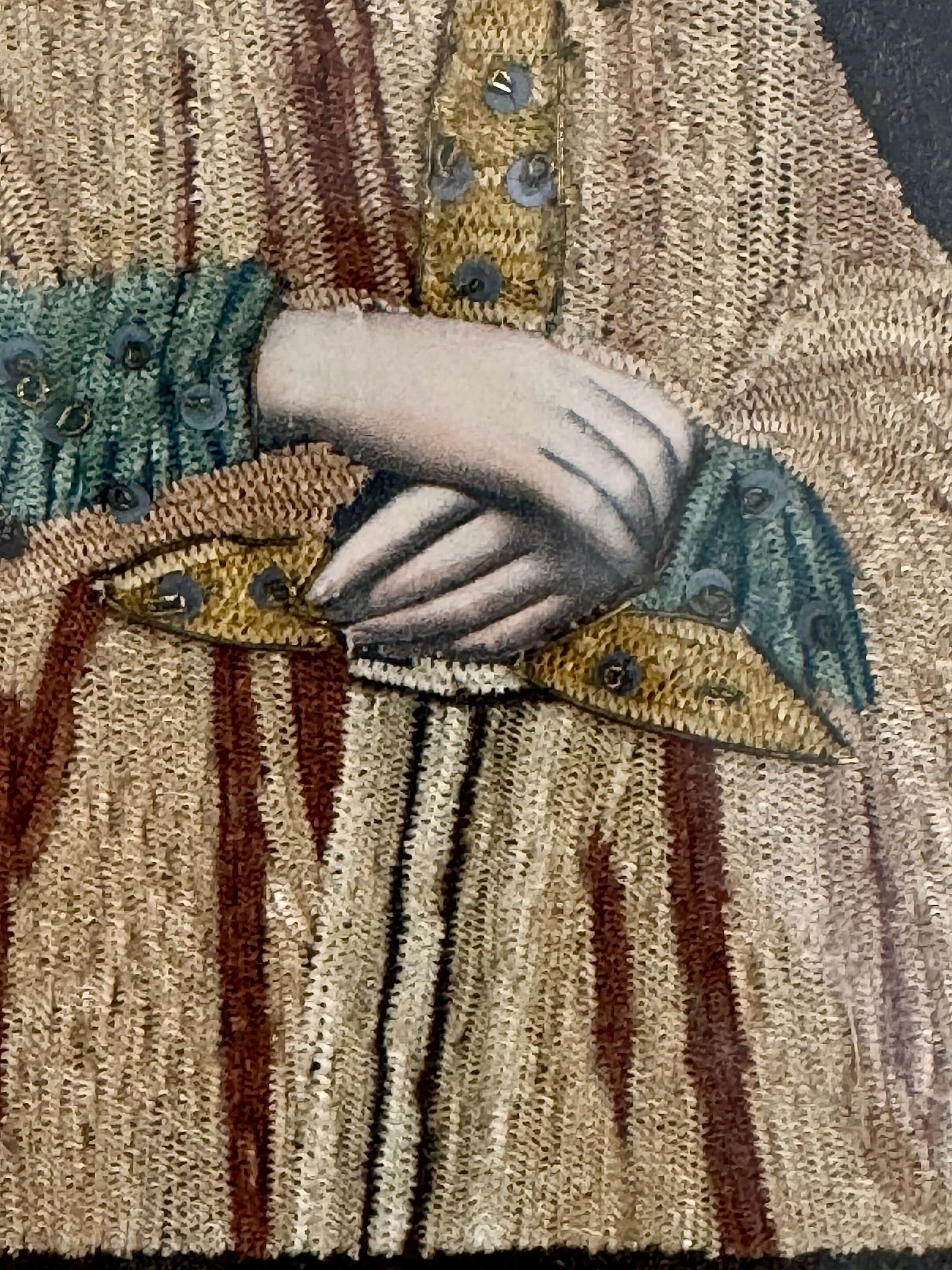 Broderie religieuse XIXème