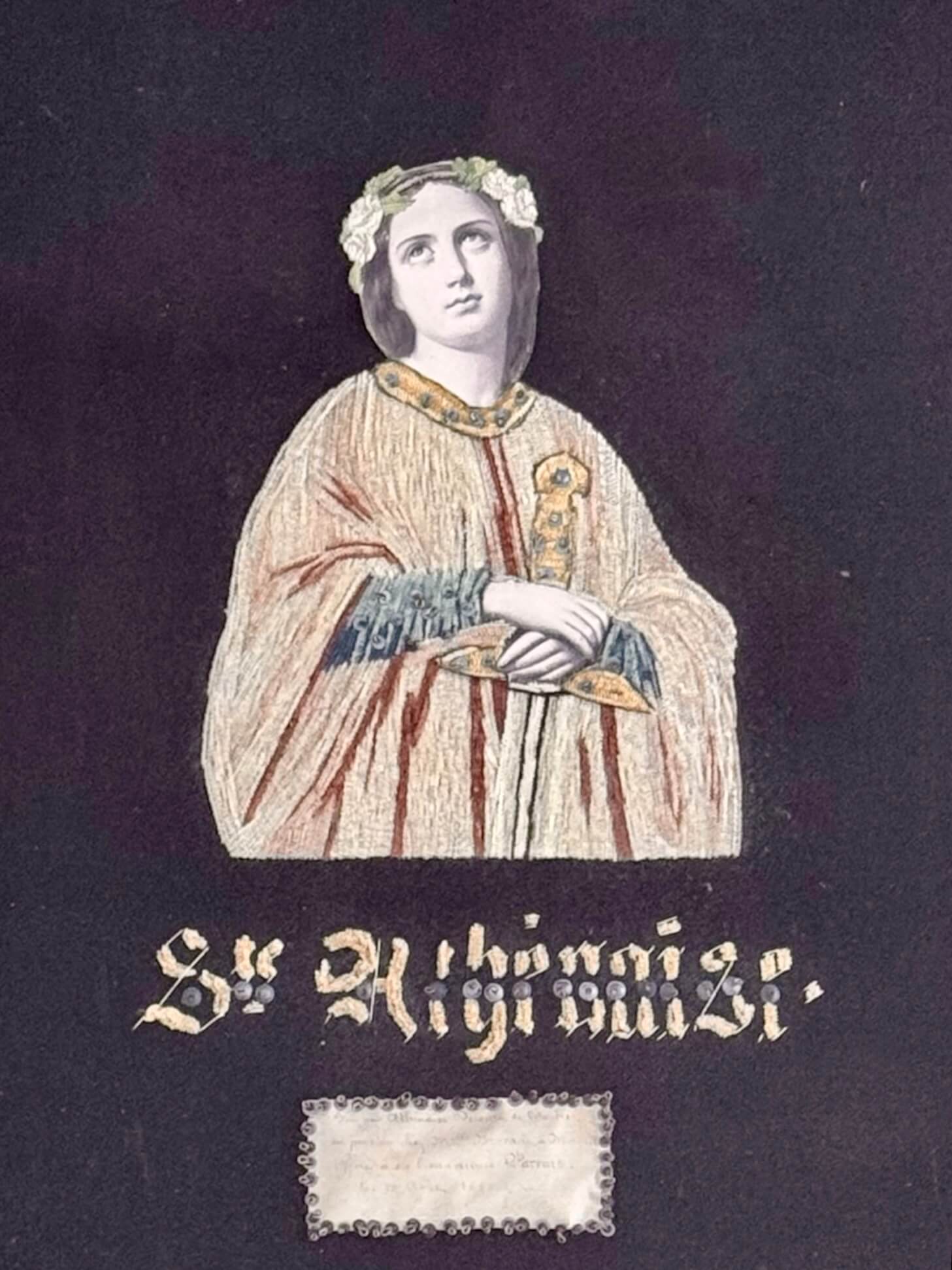 Broderie religieuse XIXème