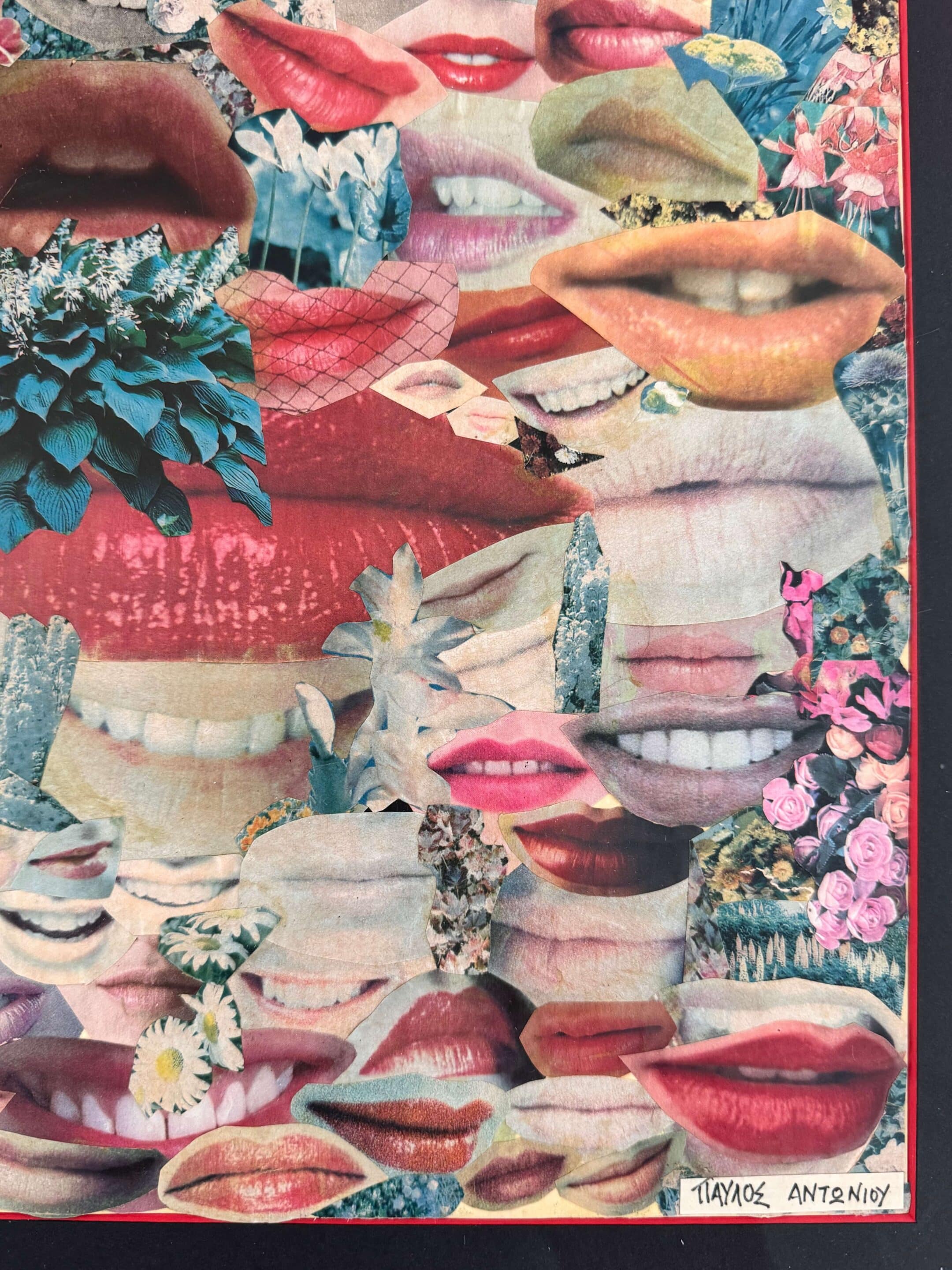 Tableau vintage collage patchwork