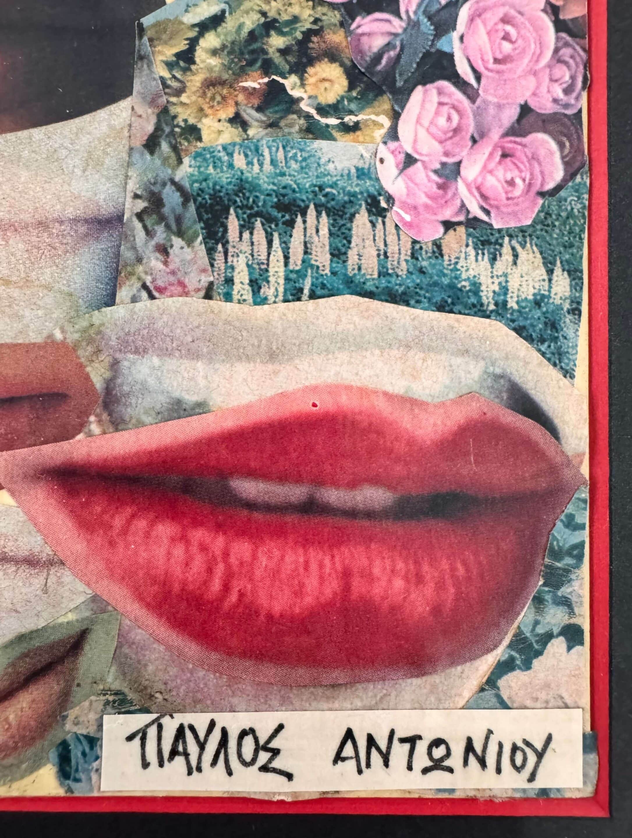 Tableau vintage collage patchwork