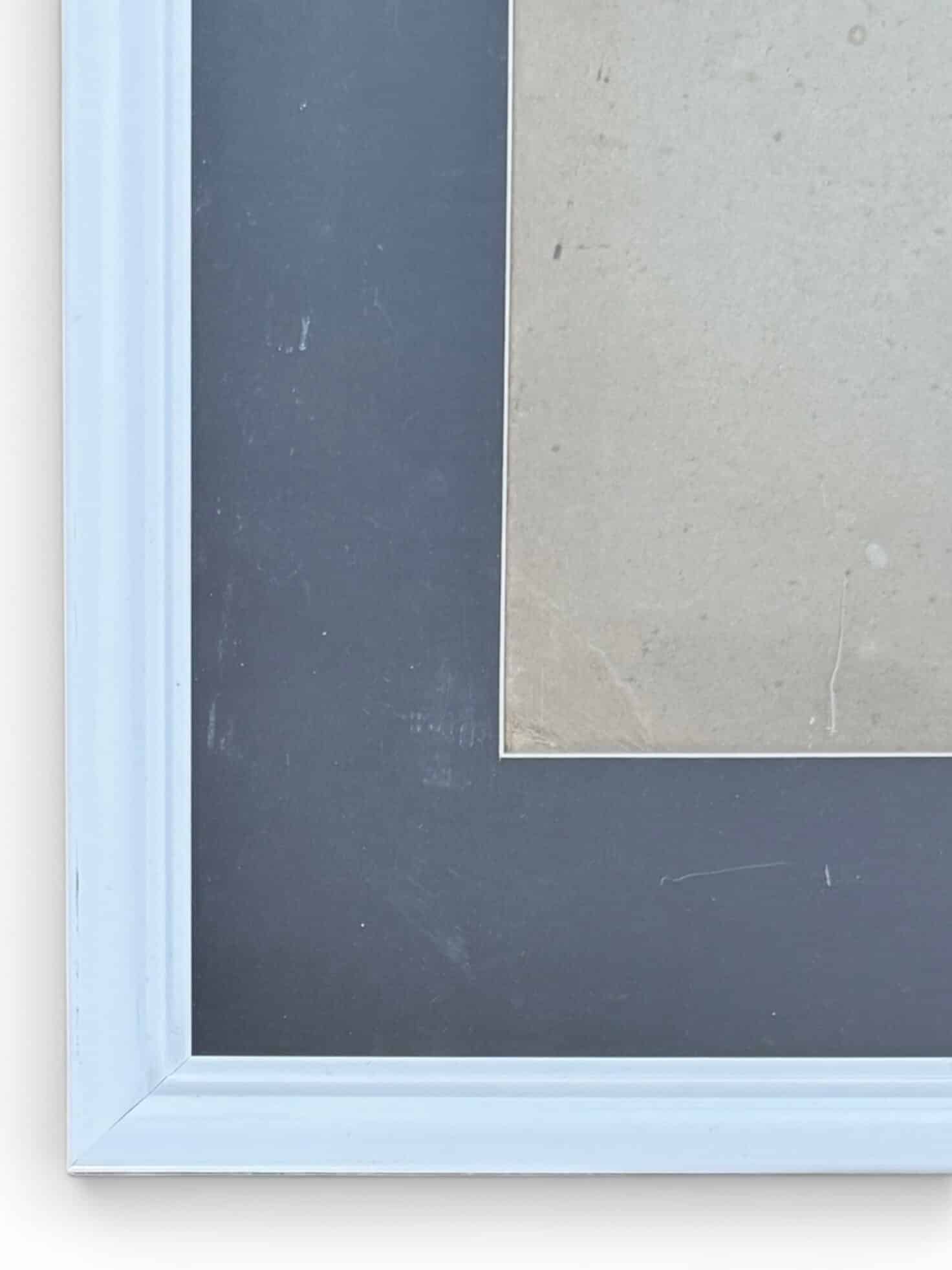 Auguste Jean Gribouval, peinture sur carton