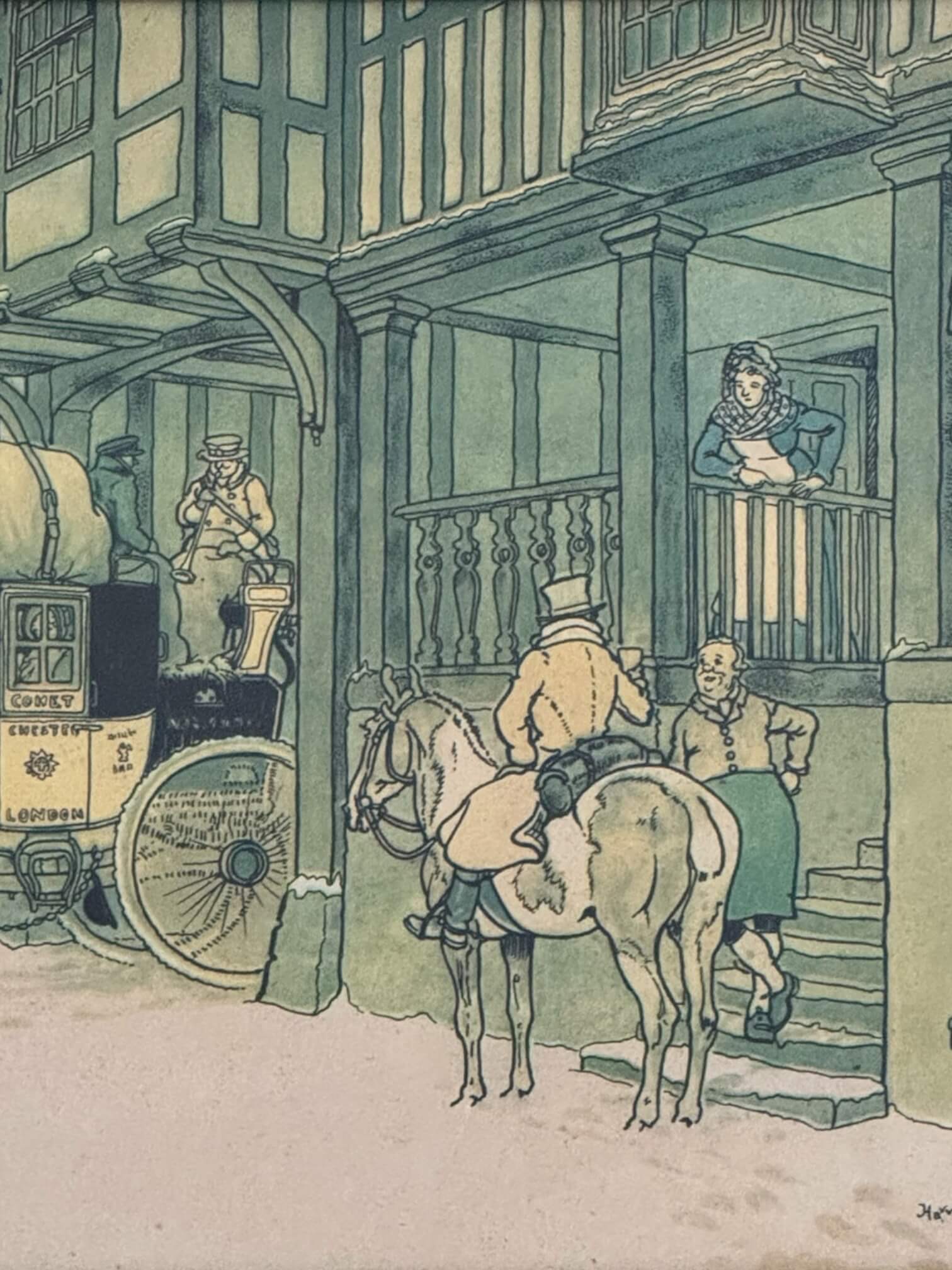 Estampe signée Harry Eliott