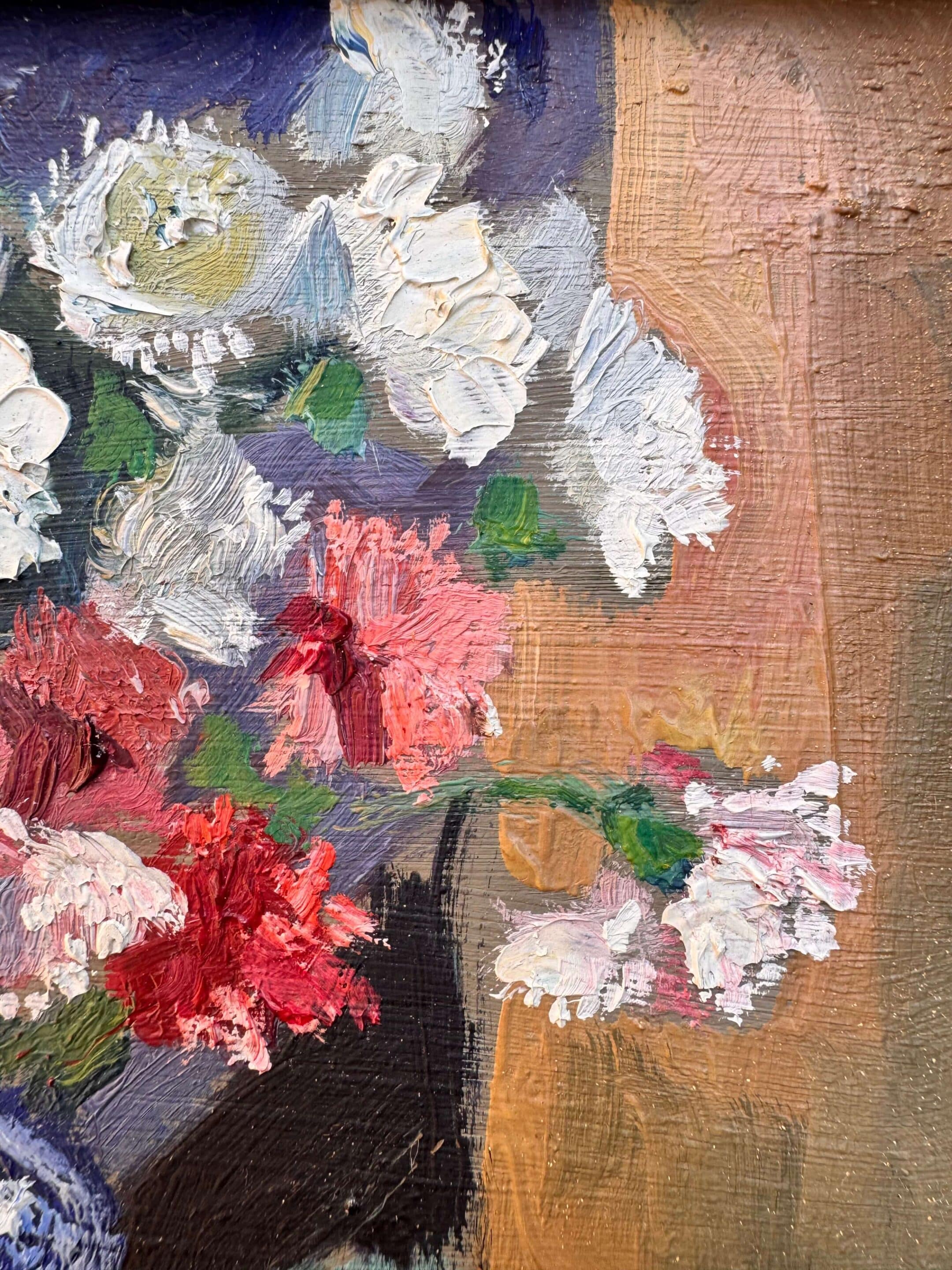 Huile sur isorel signée Henri David