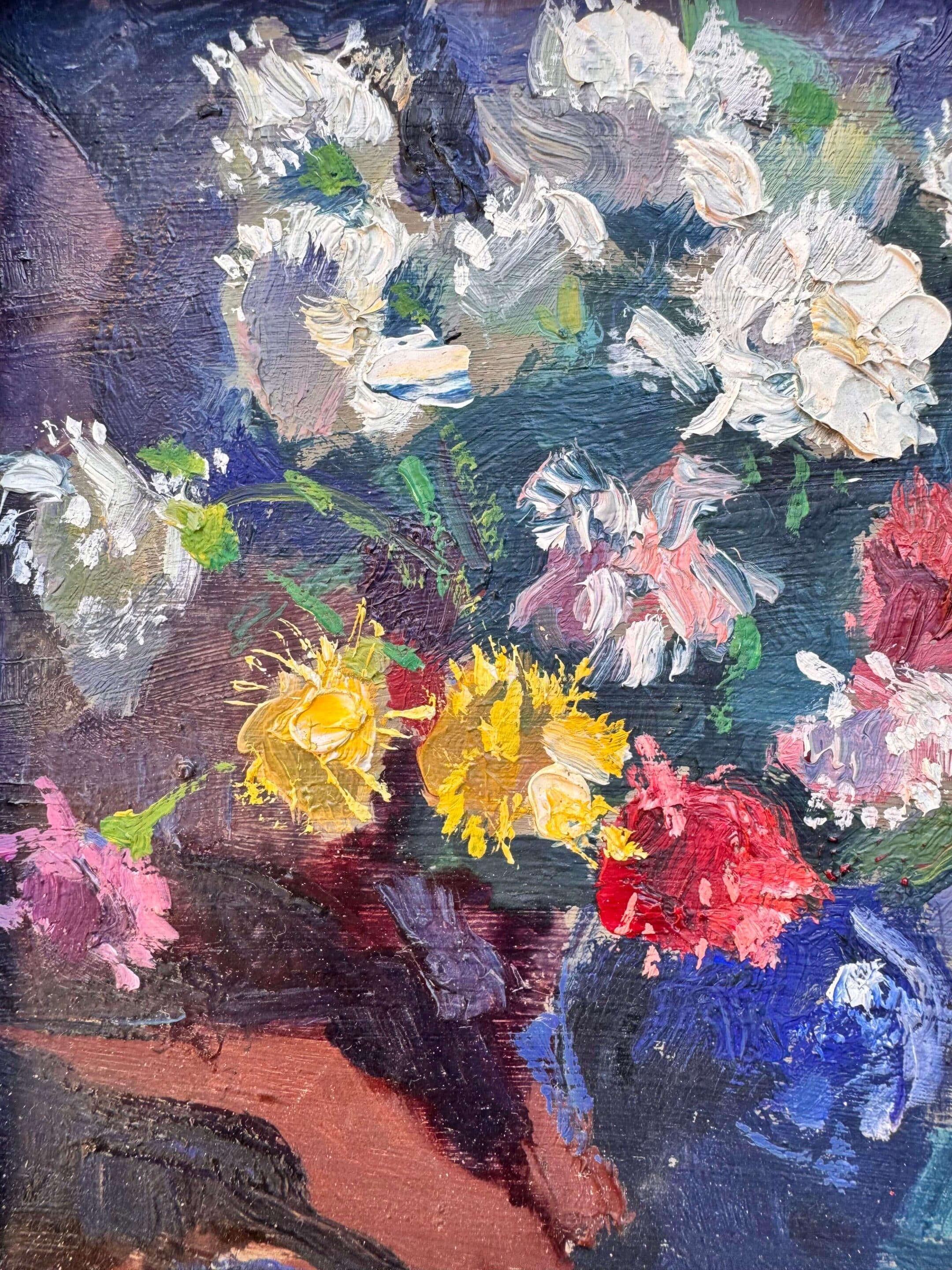 Huile sur isorel signée Henri David