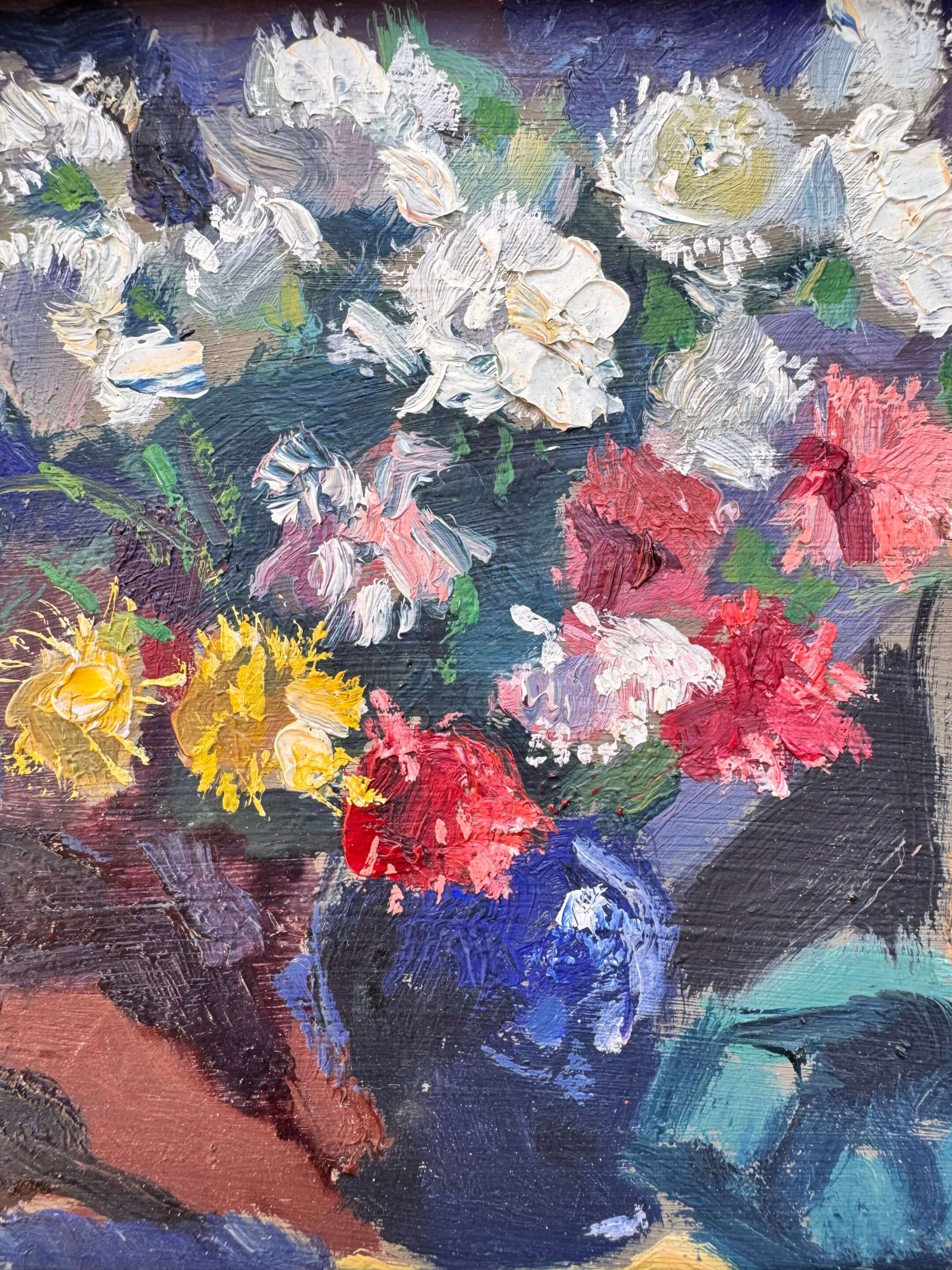 Huile sur isorel signée Henri David