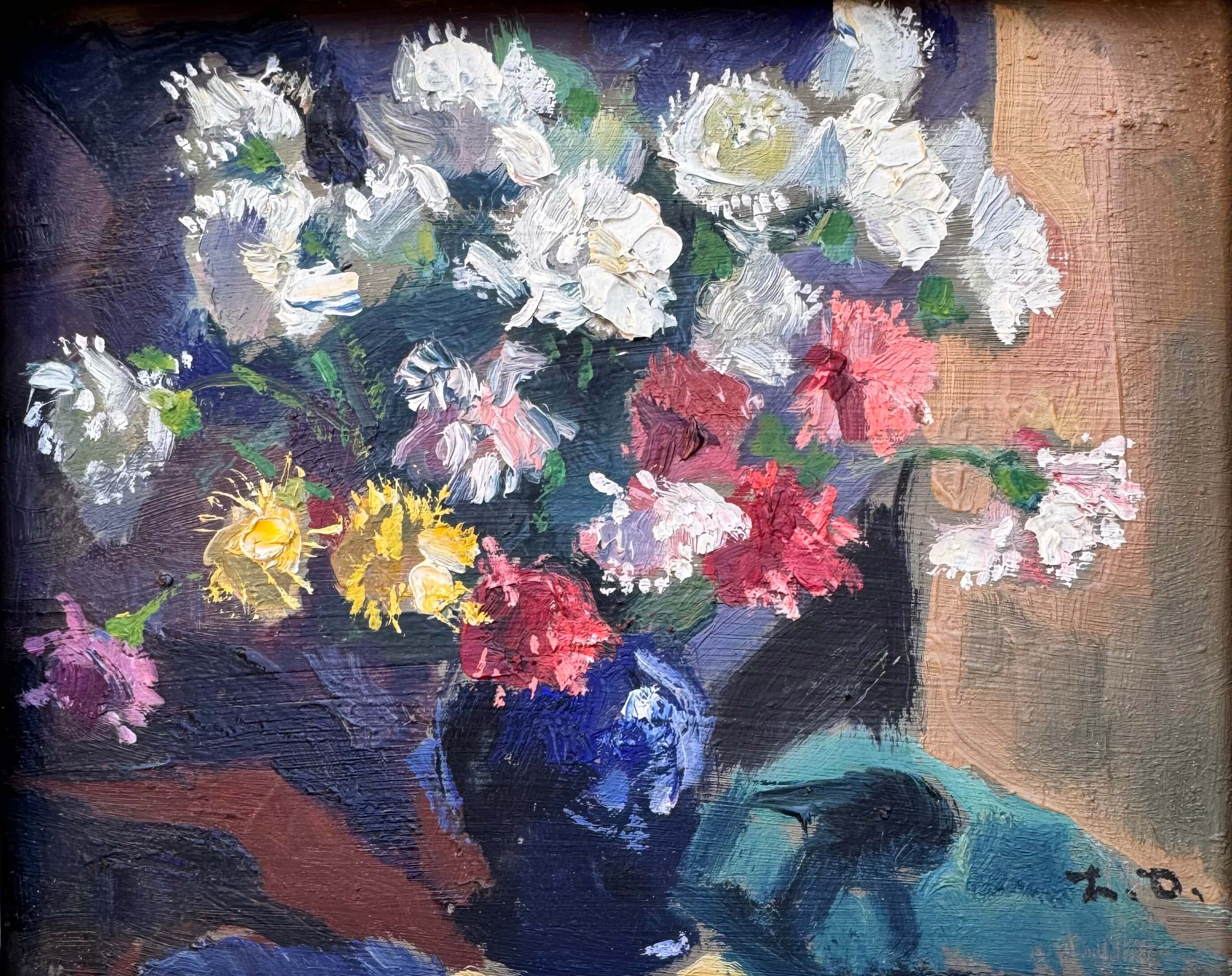 Huile sur isorel signée Henri David