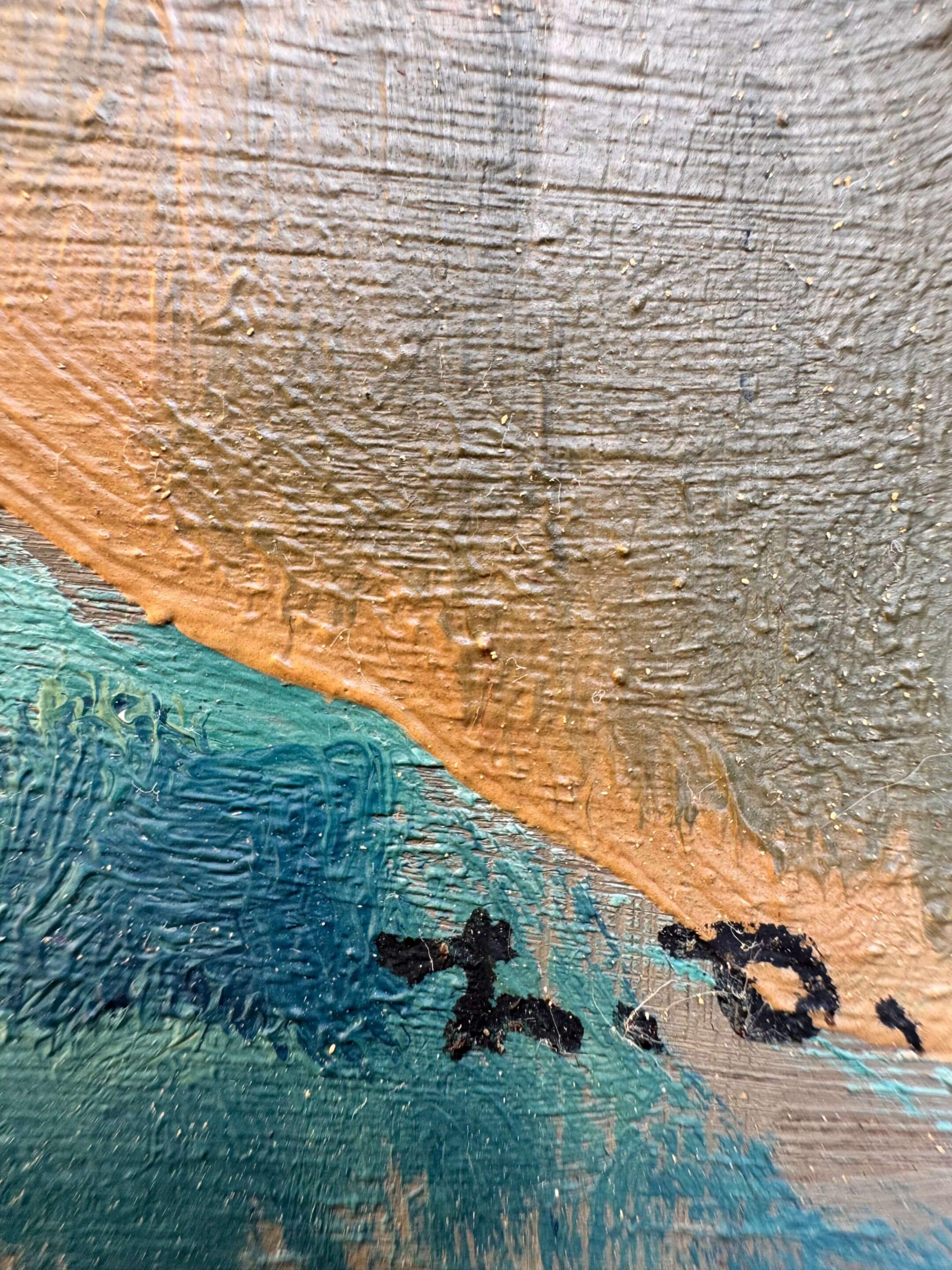 Huile sur isorel signée Henri David