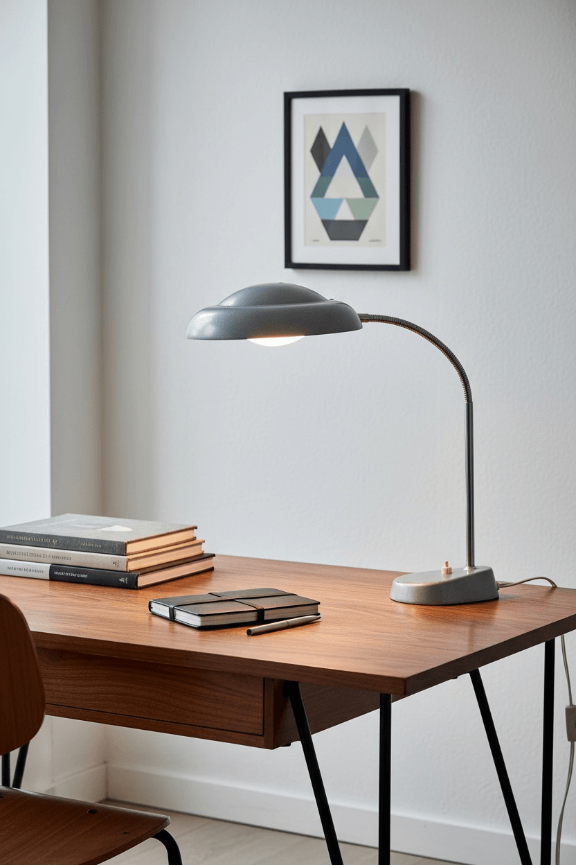 Lampe de bureau vintage Aluminor