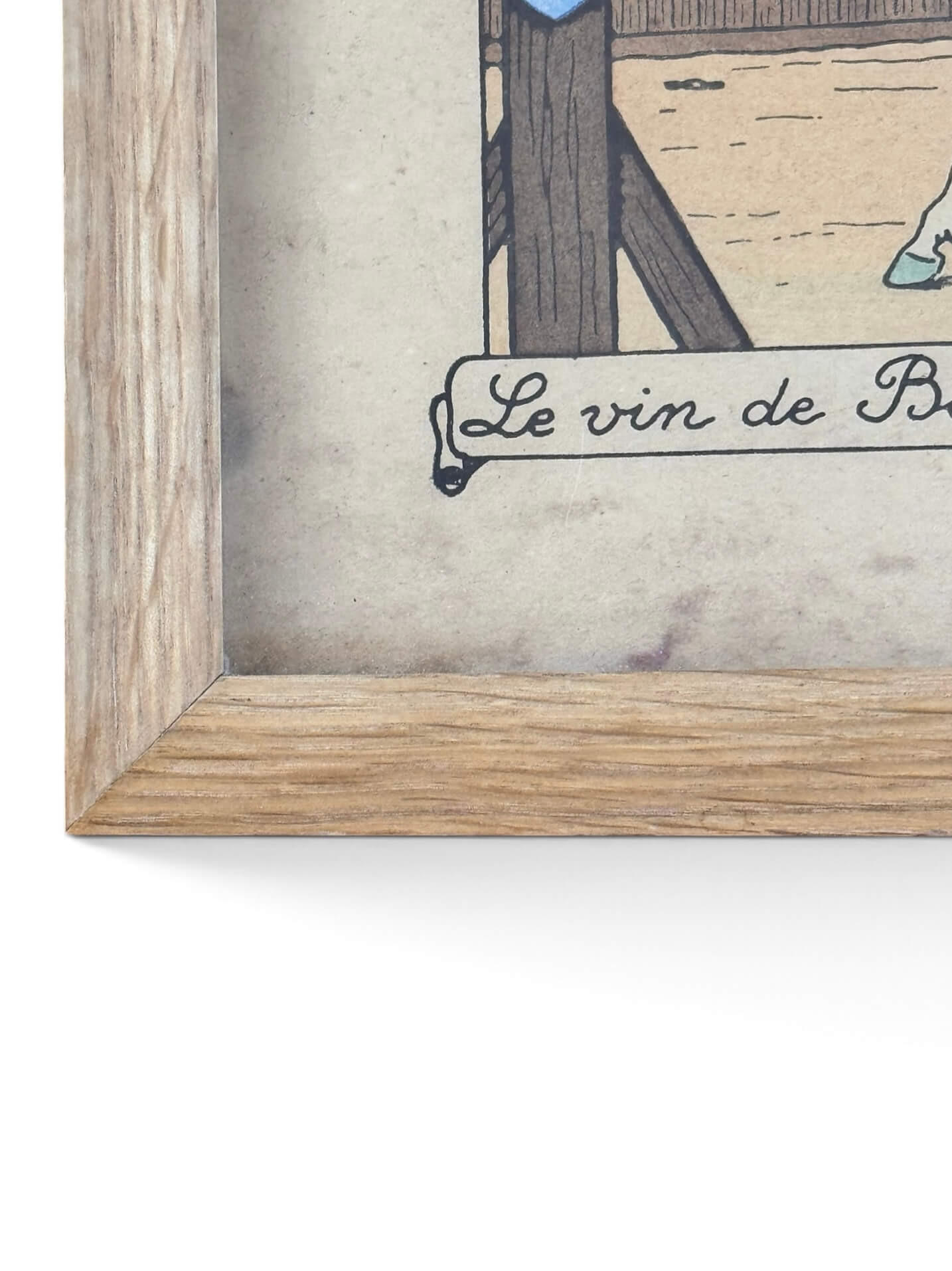 4 lithographies humoristiques sur les vins de France