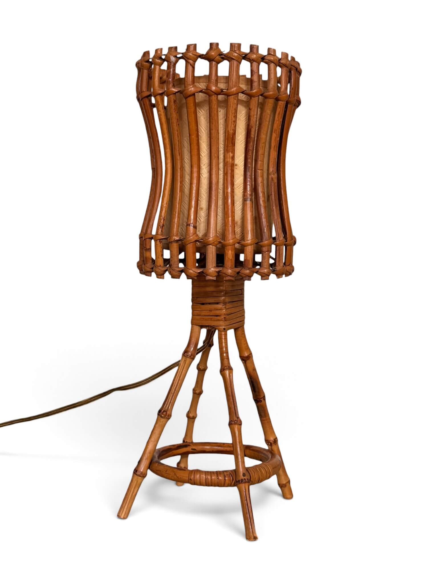 Lampe en rotin Louis Sognot