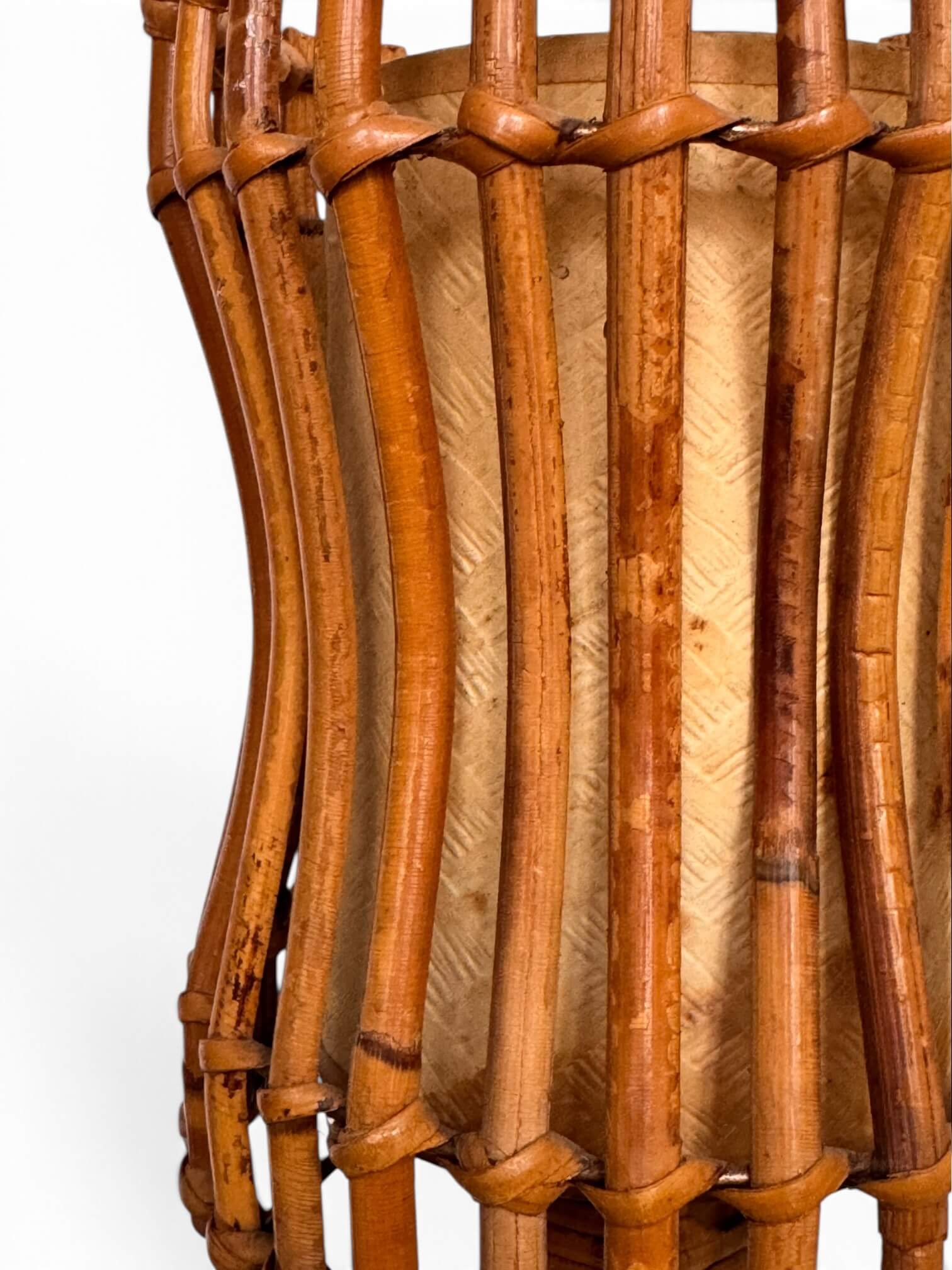 Lampe en rotin Louis Sognot