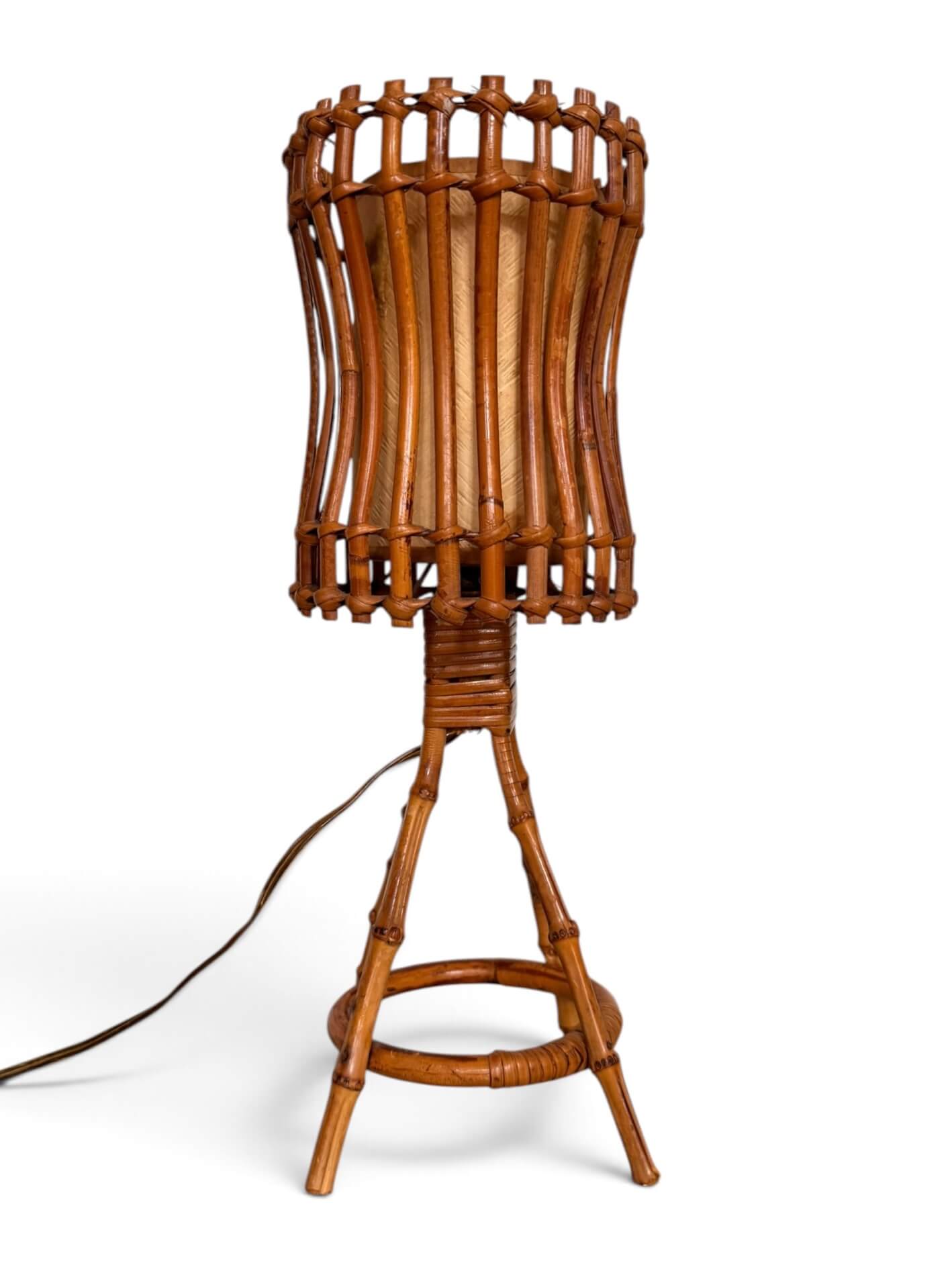 Lampe en rotin Louis Sognot