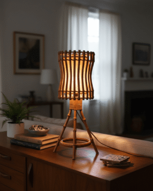 Lampe en rotin Louis Sognot