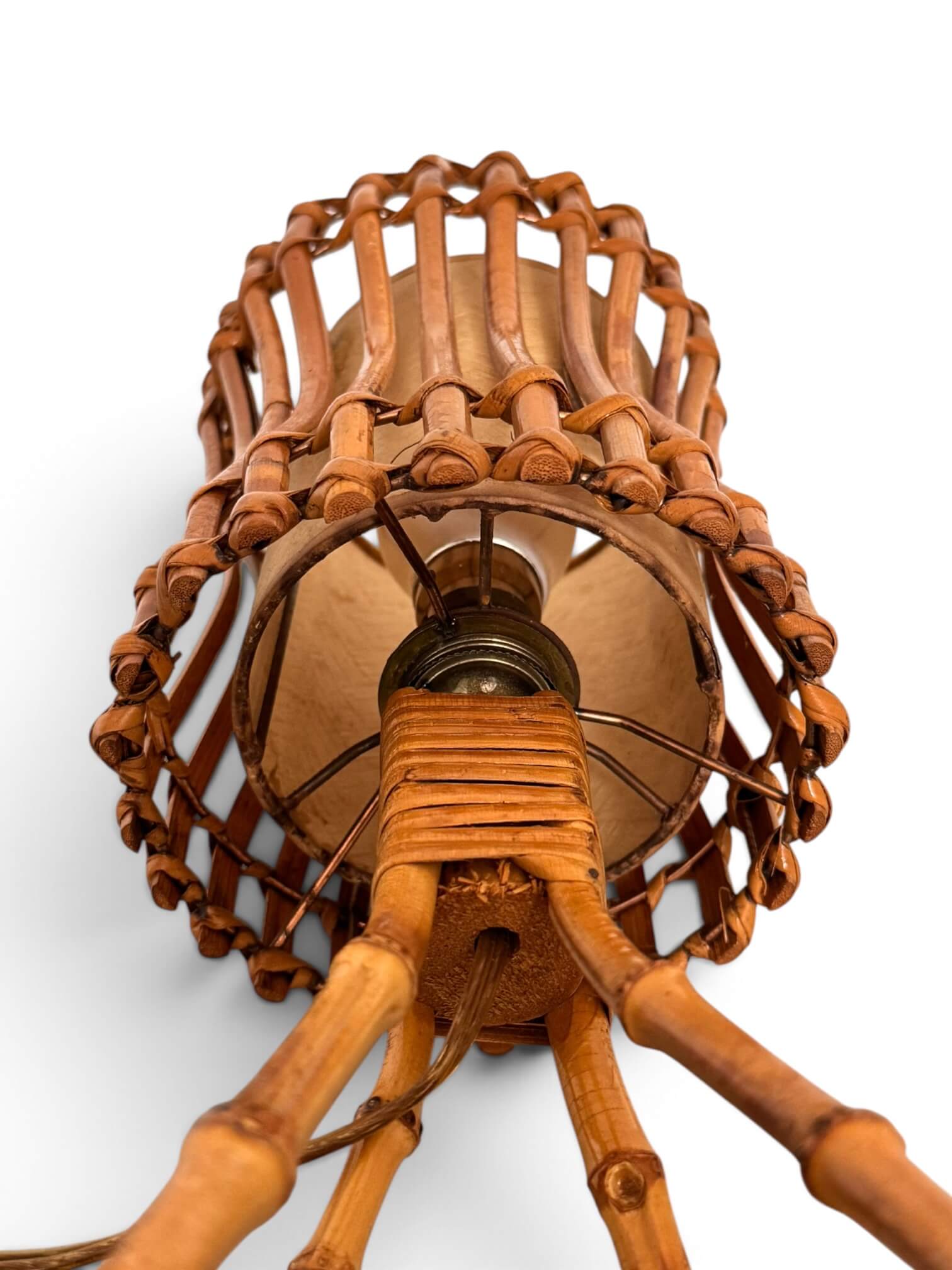 Lampe en rotin Louis Sognot