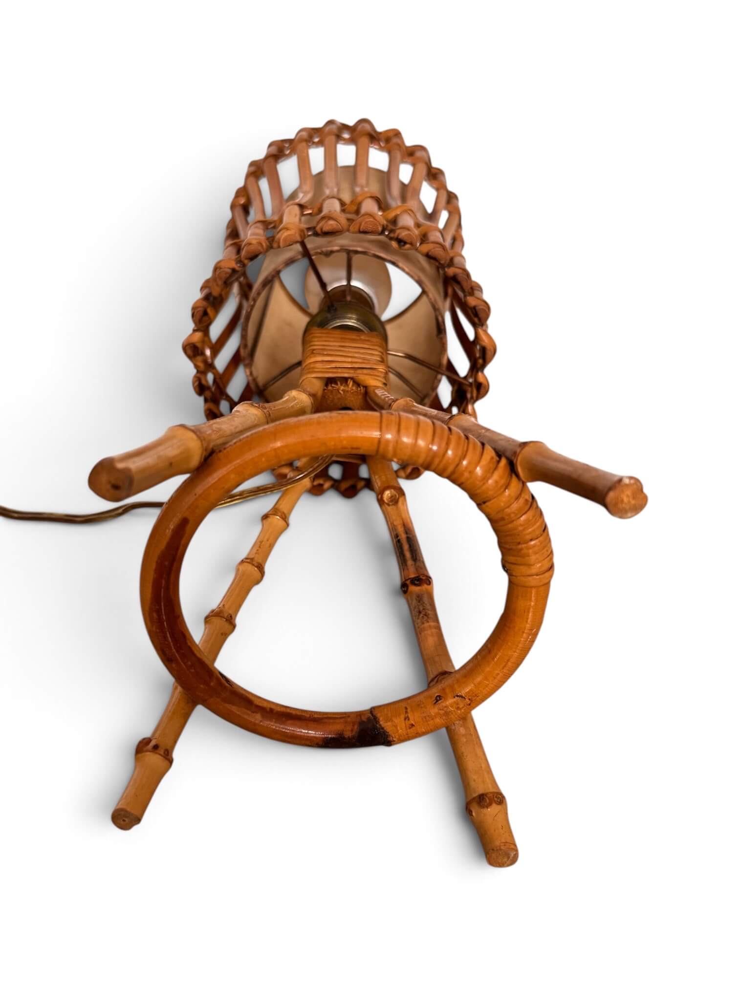 Lampe en rotin Louis Sognot