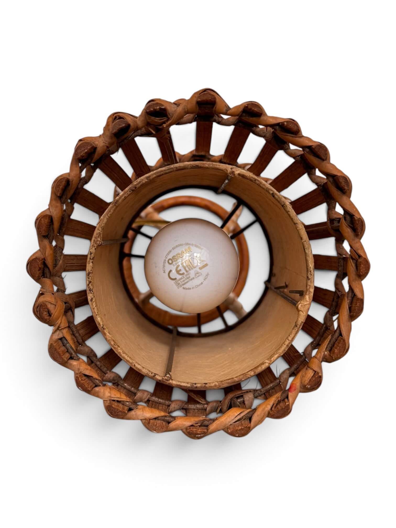Lampe en rotin Louis Sognot