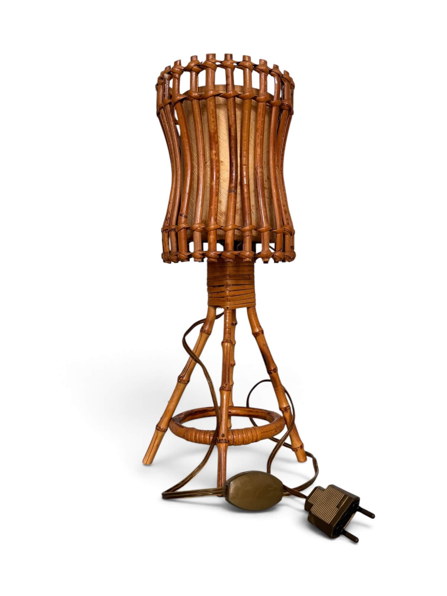 Lampe en rotin Louis Sognot