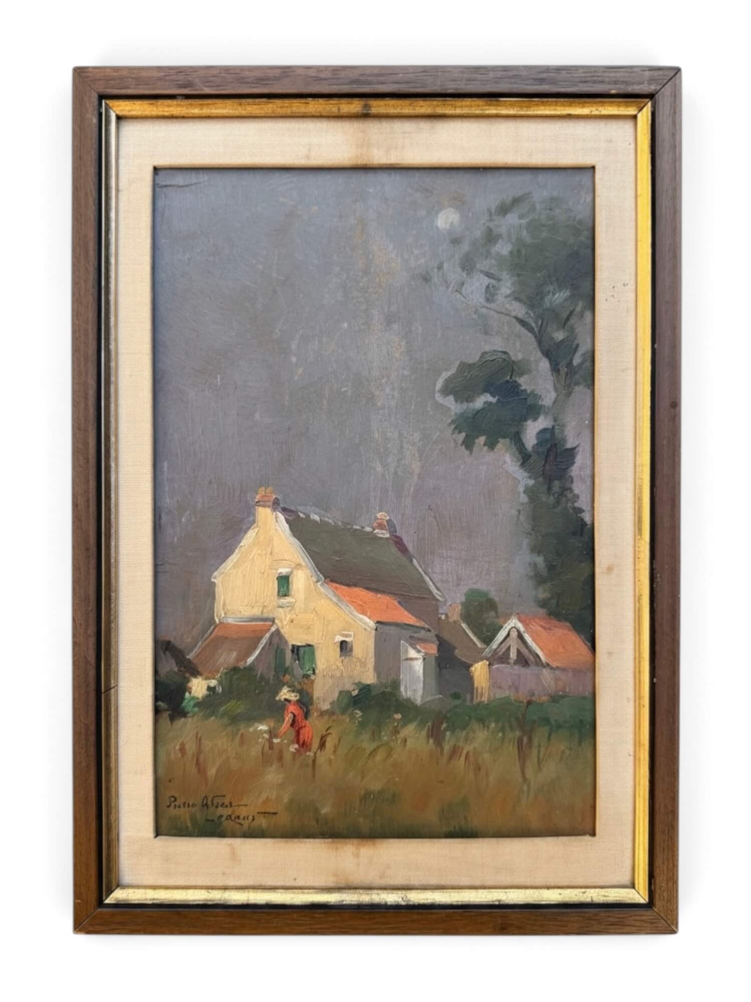Pierre Albert Leroux, huile sur carton