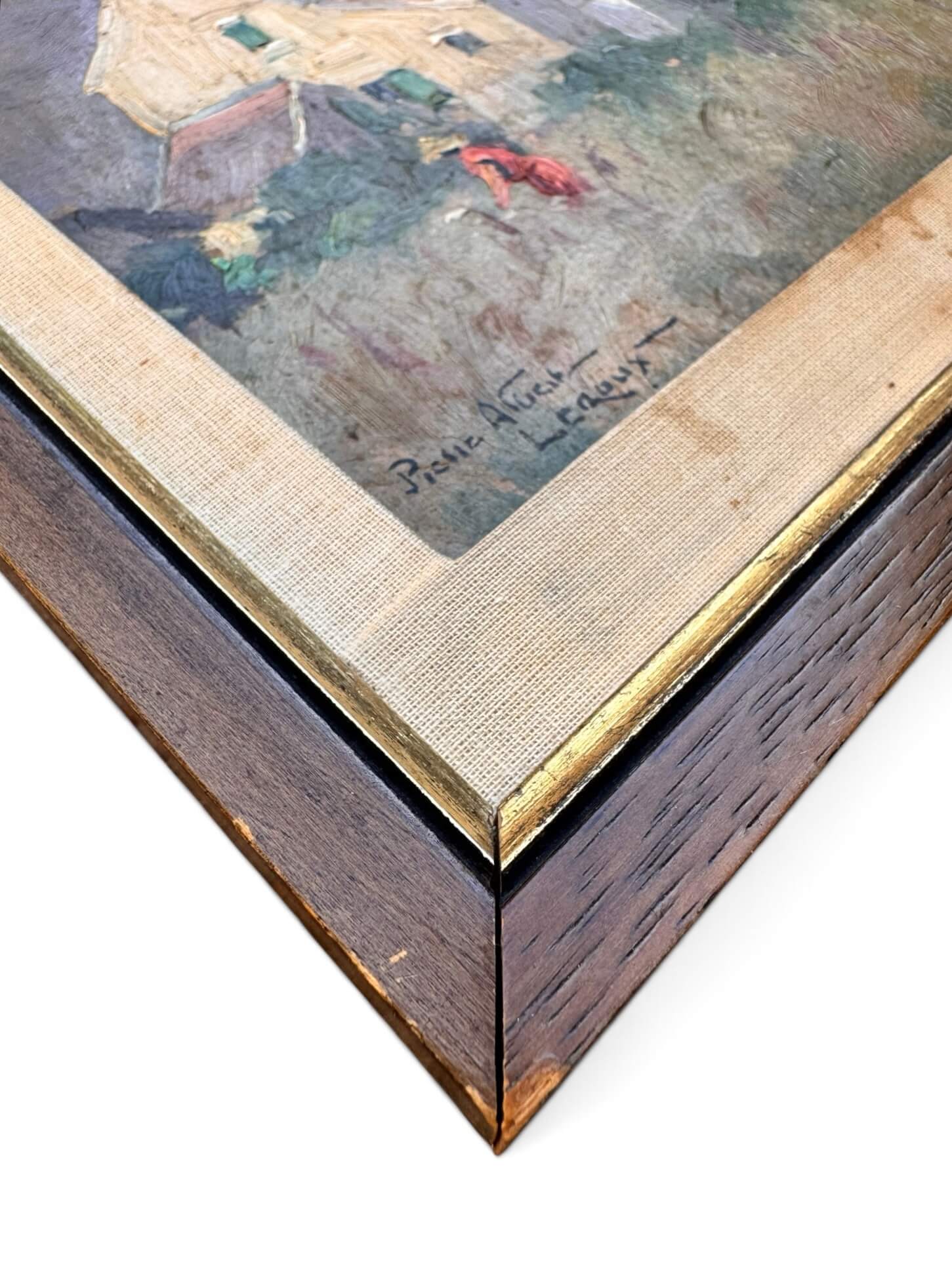 Pierre Albert Leroux, huile sur carton