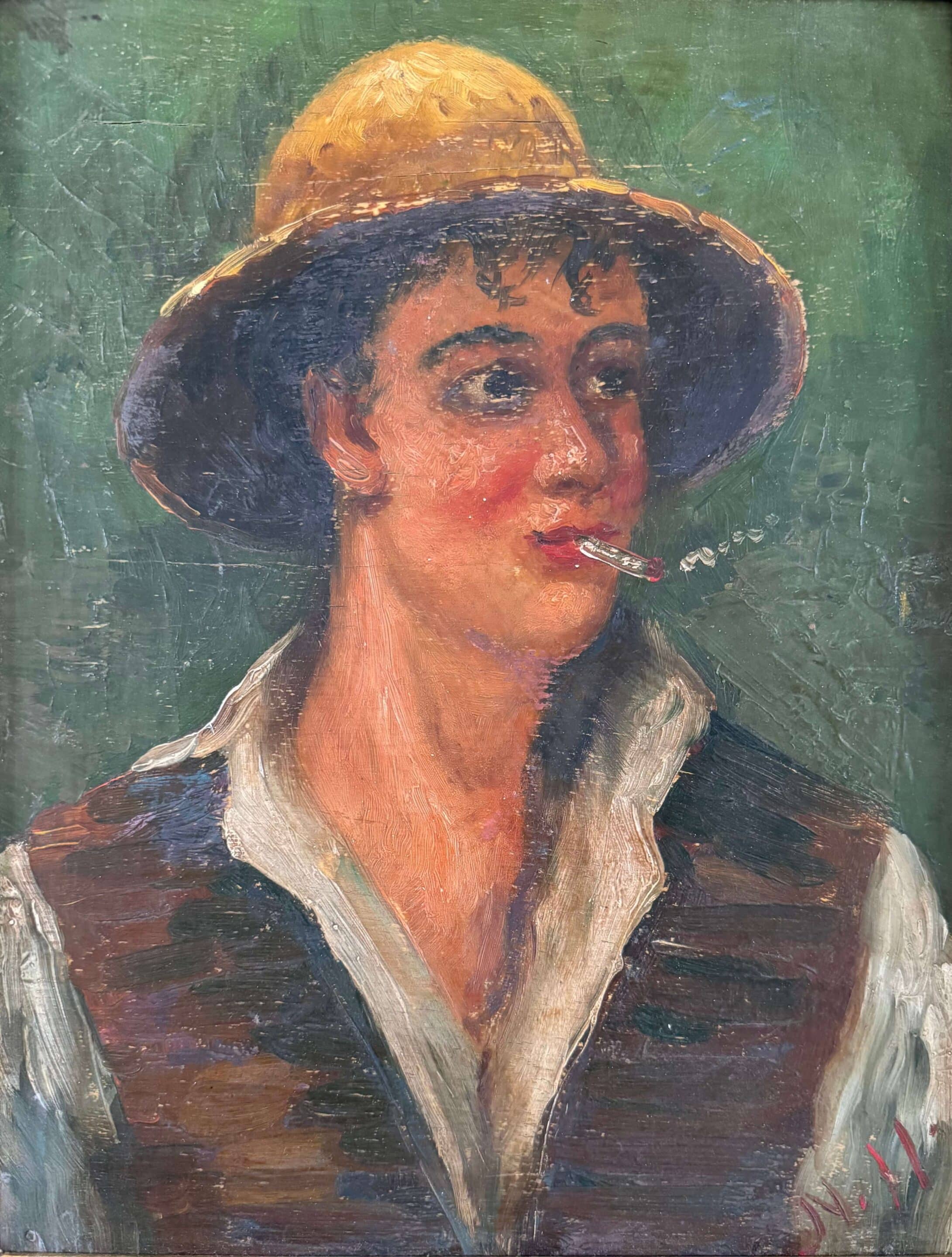 Portrait d'un homme, huile sur panneau