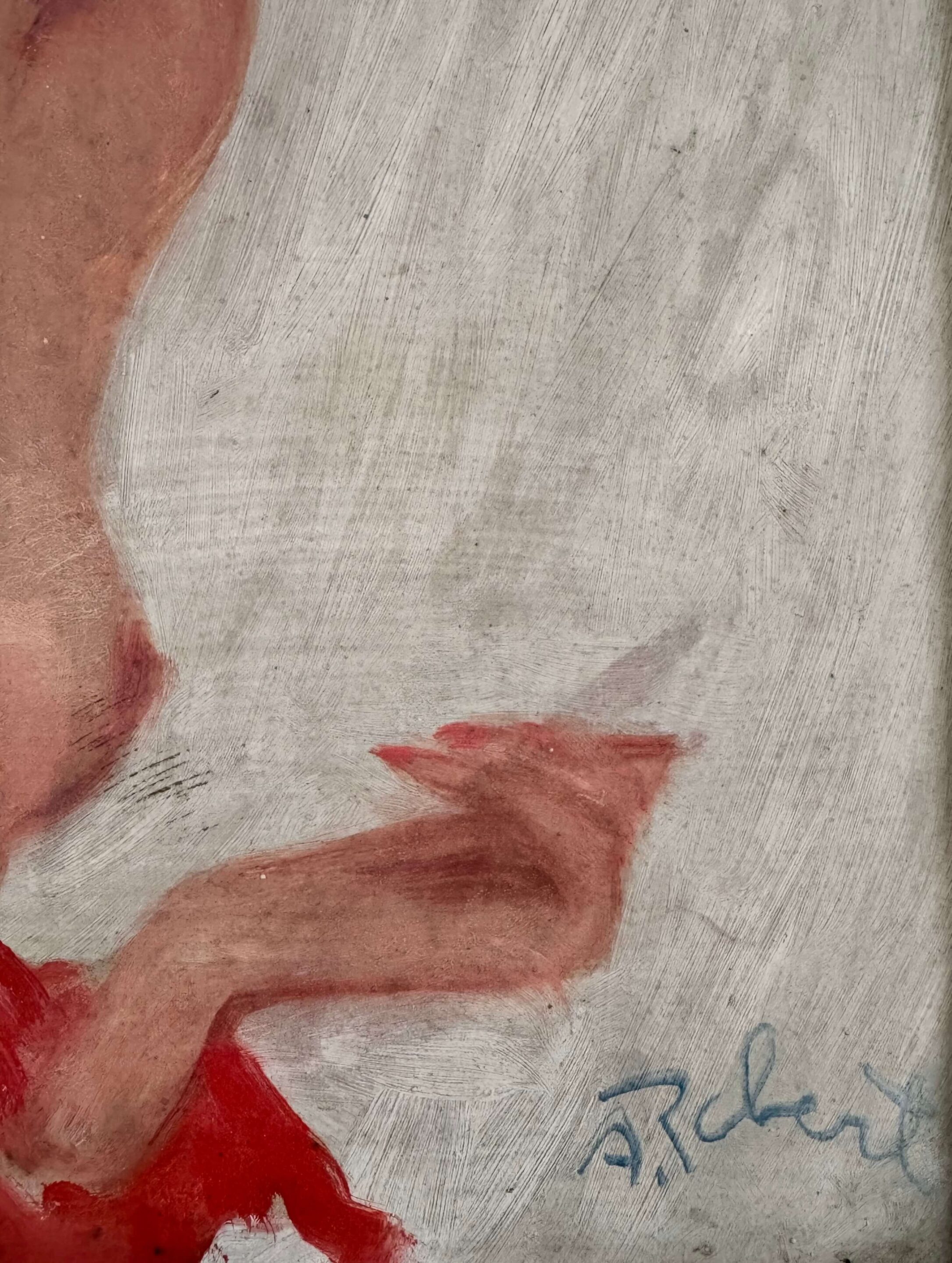 Tableau portrait d'une pin-up, années 40