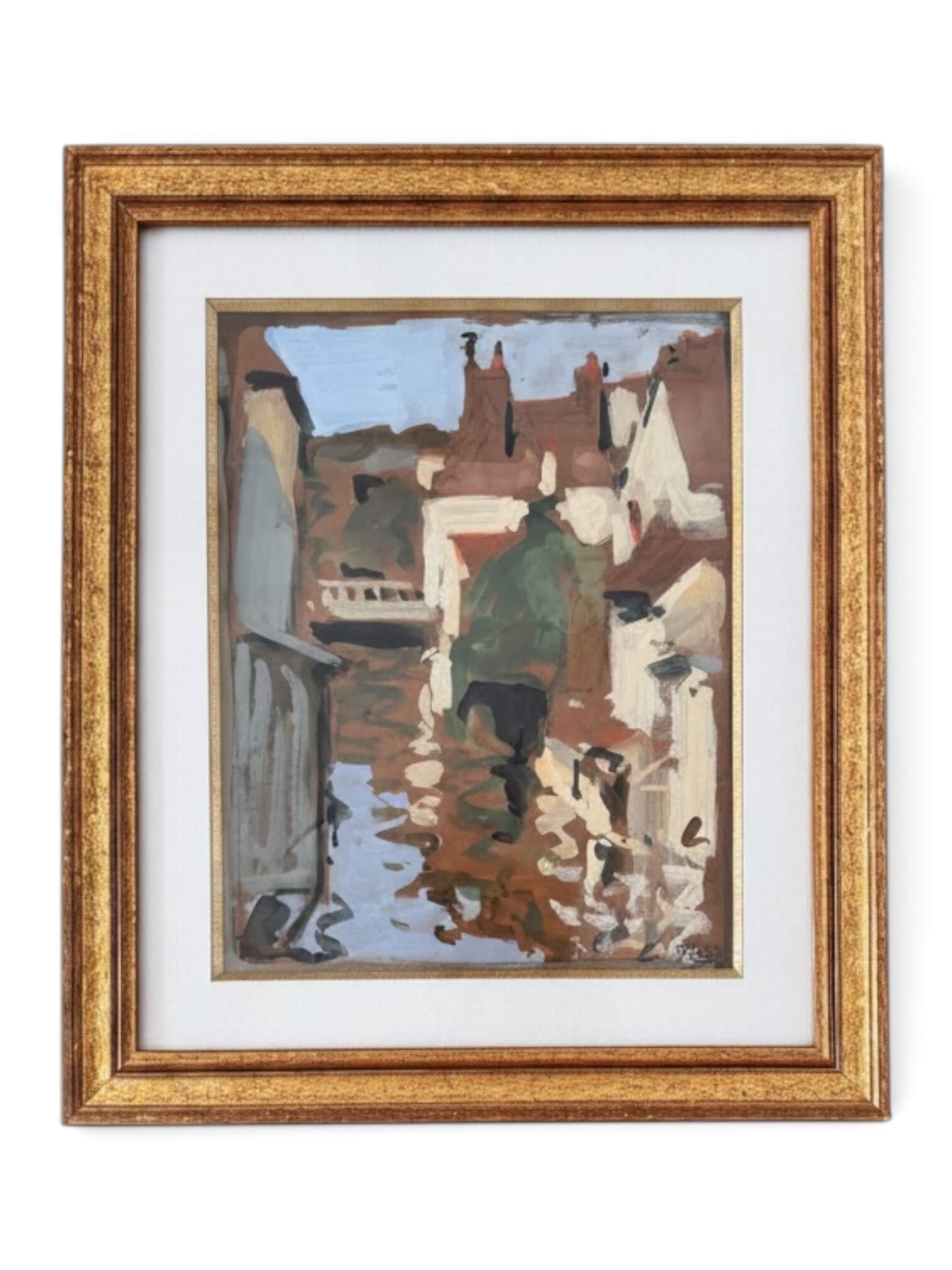 Pierre-Eugène Montézin, peinture à la gouache