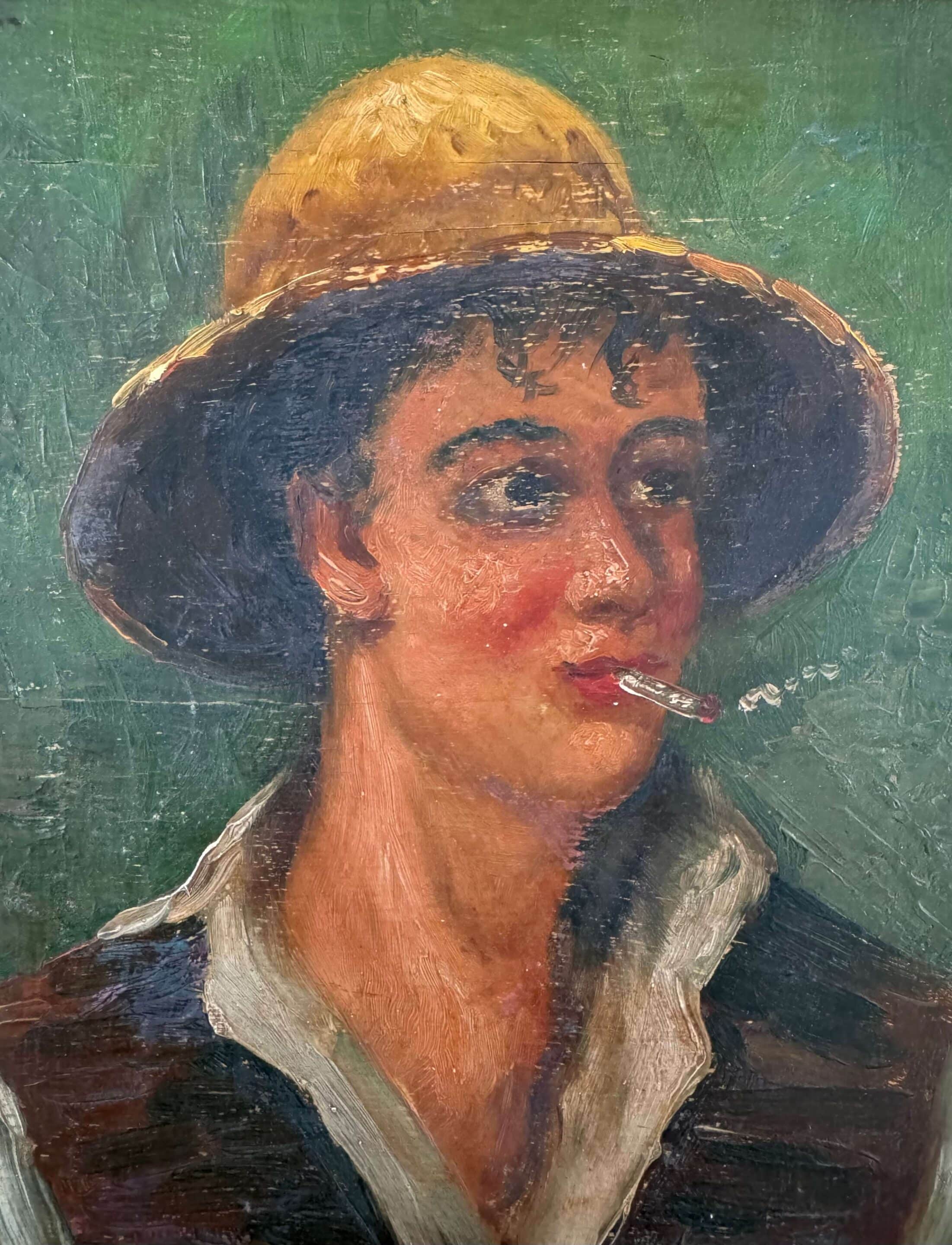 Portrait d'un homme, huile sur panneau