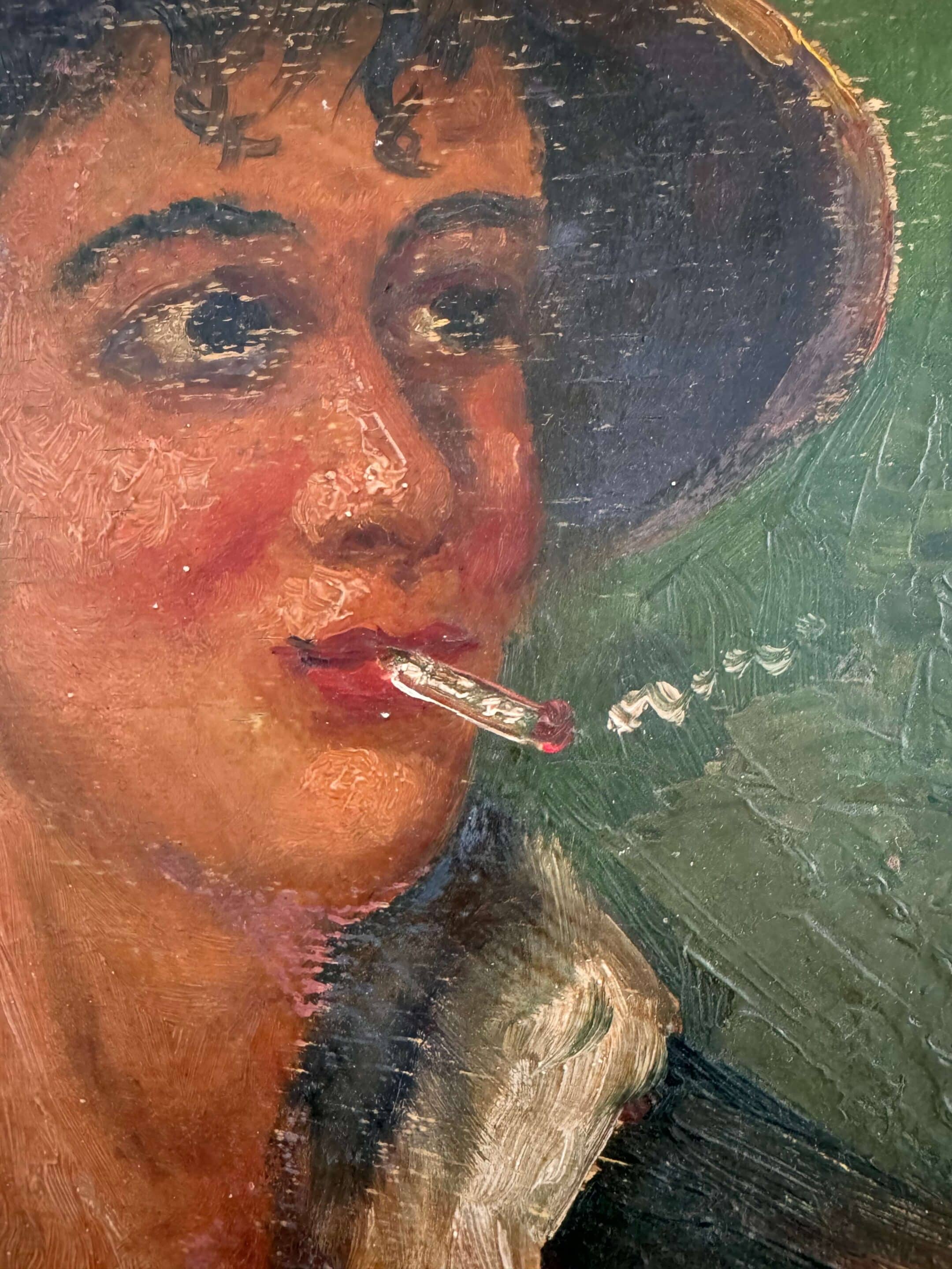 Portrait d'un homme, huile sur panneau