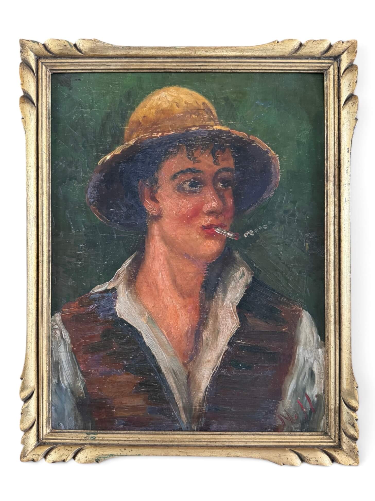Portrait d'un homme, huile sur panneau