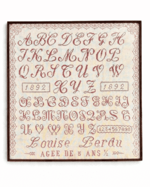 Abécédaire brodé 1900