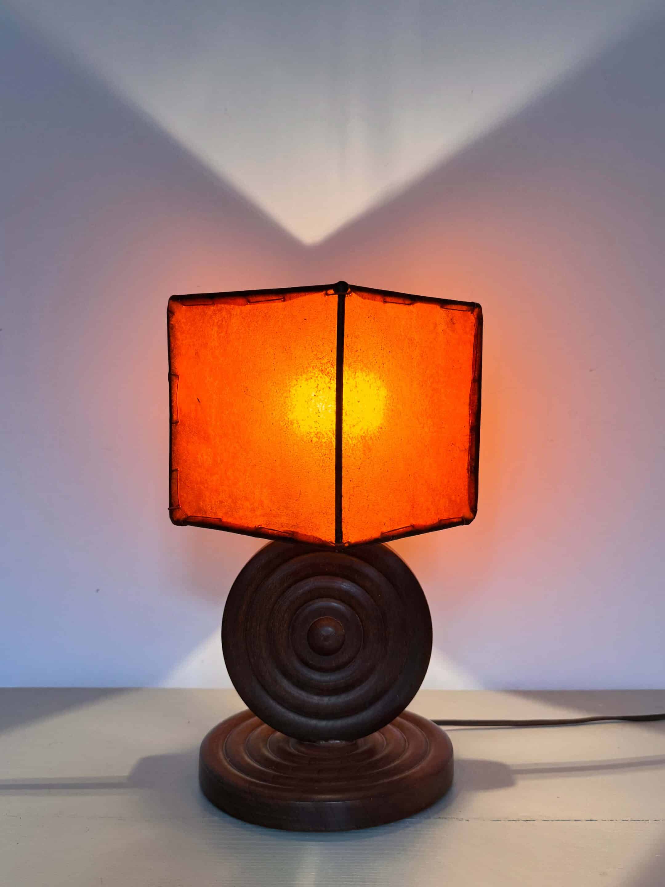 Lampe brutaliste Charles Dudouyt