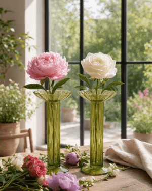 Deux vases soliflores Art Déco