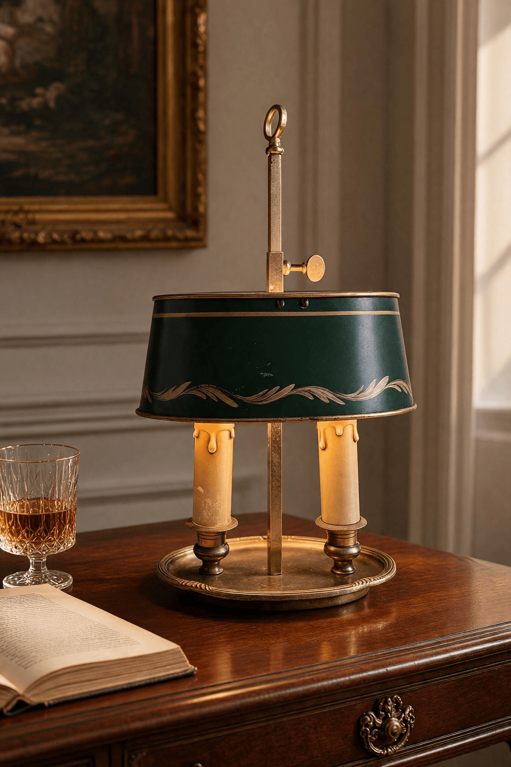 Ancienne petite lampe bouillotte