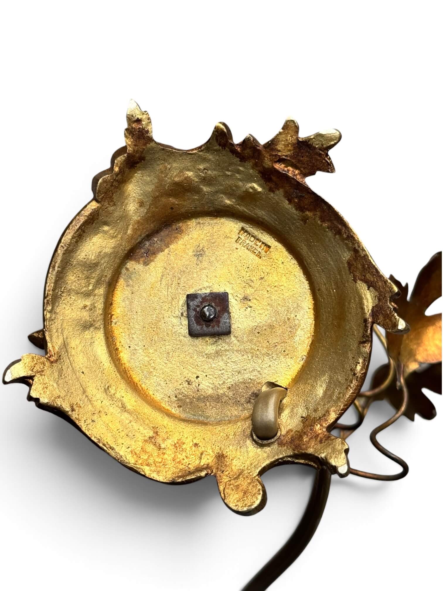 Paire de lampes de chevet en porcelaine et laiton doré