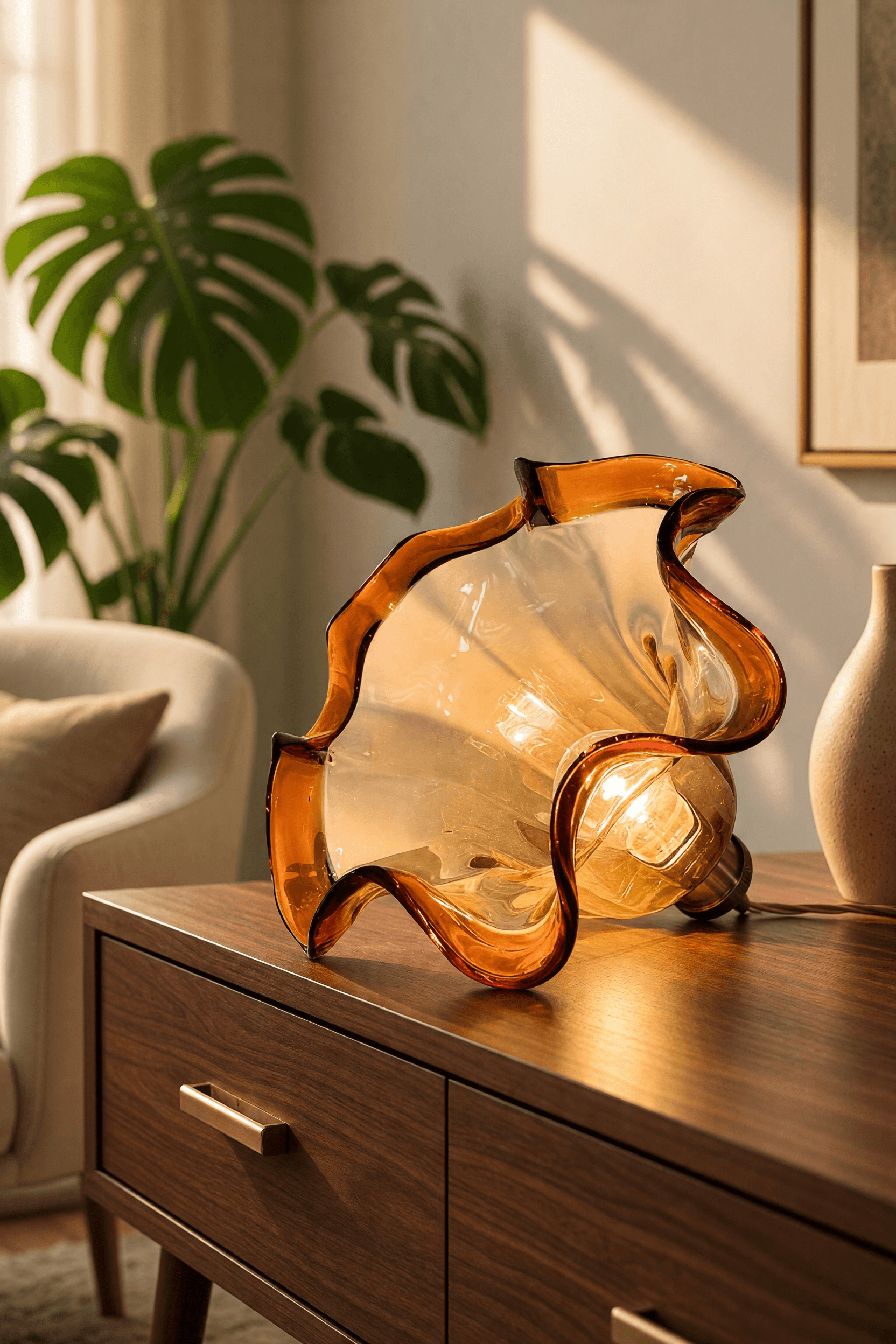 Lampe en verre de murano