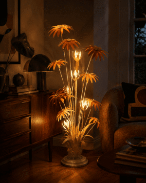 Lampadaire floral Hans Kögl