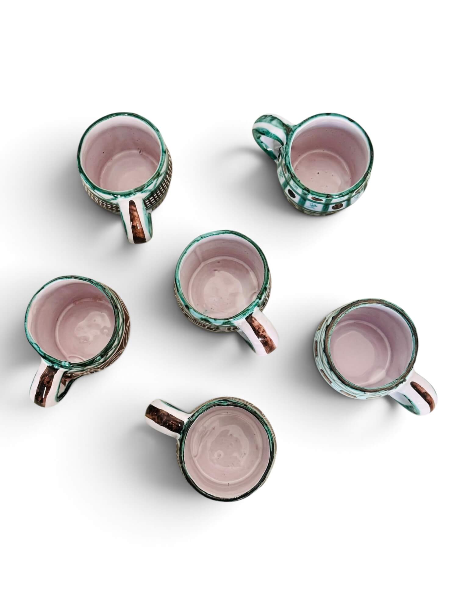 6 grandes tasses Robert Picault