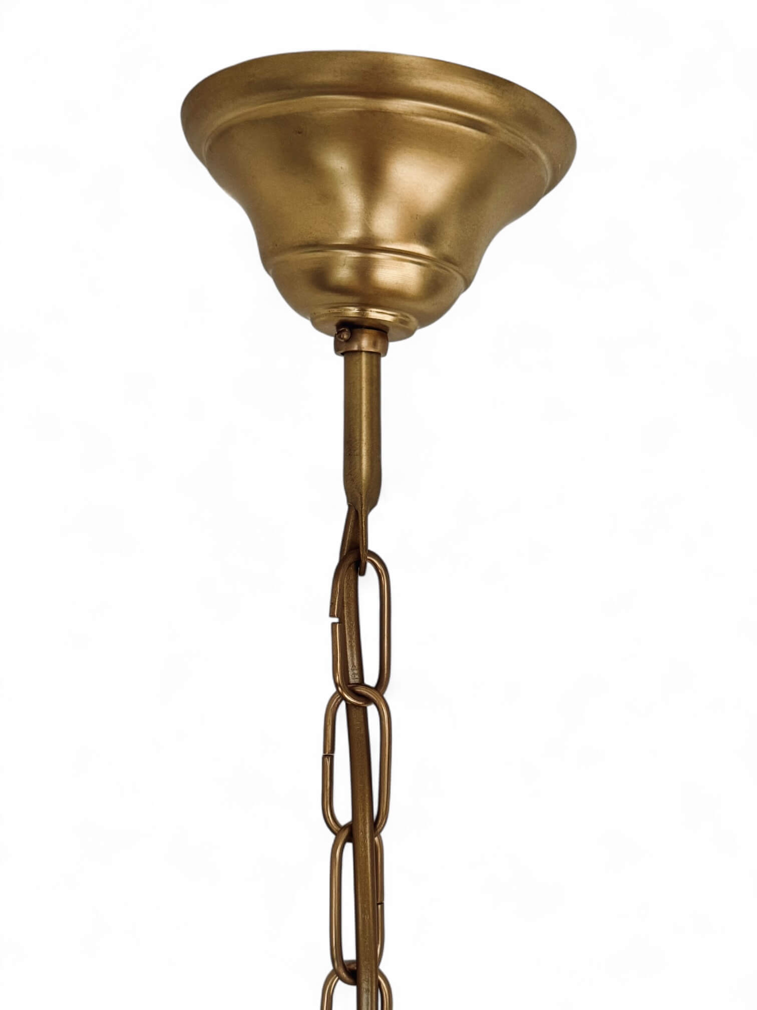 Suspension ancienne verre et laiton
